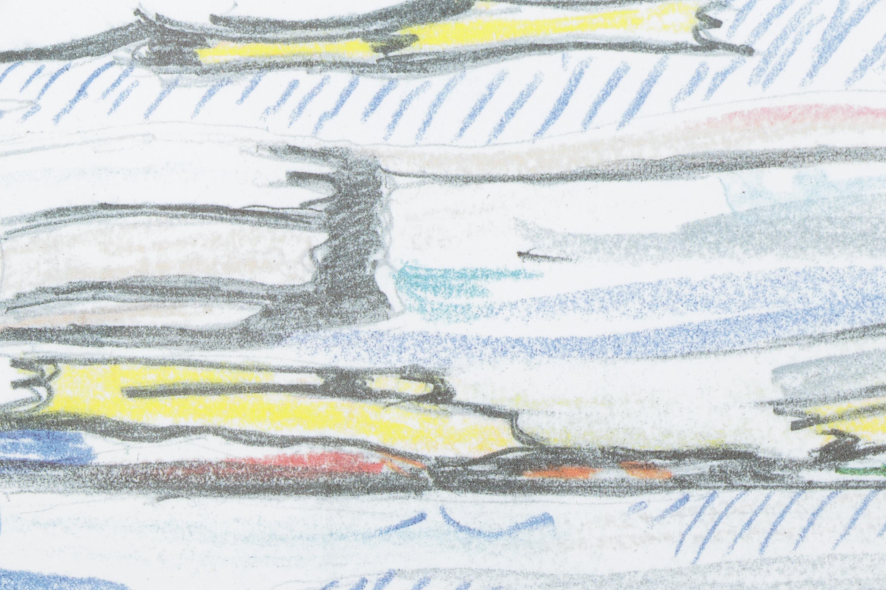 Offset Lithograph "Seascape" After Roy Lichtenstein, 1980s