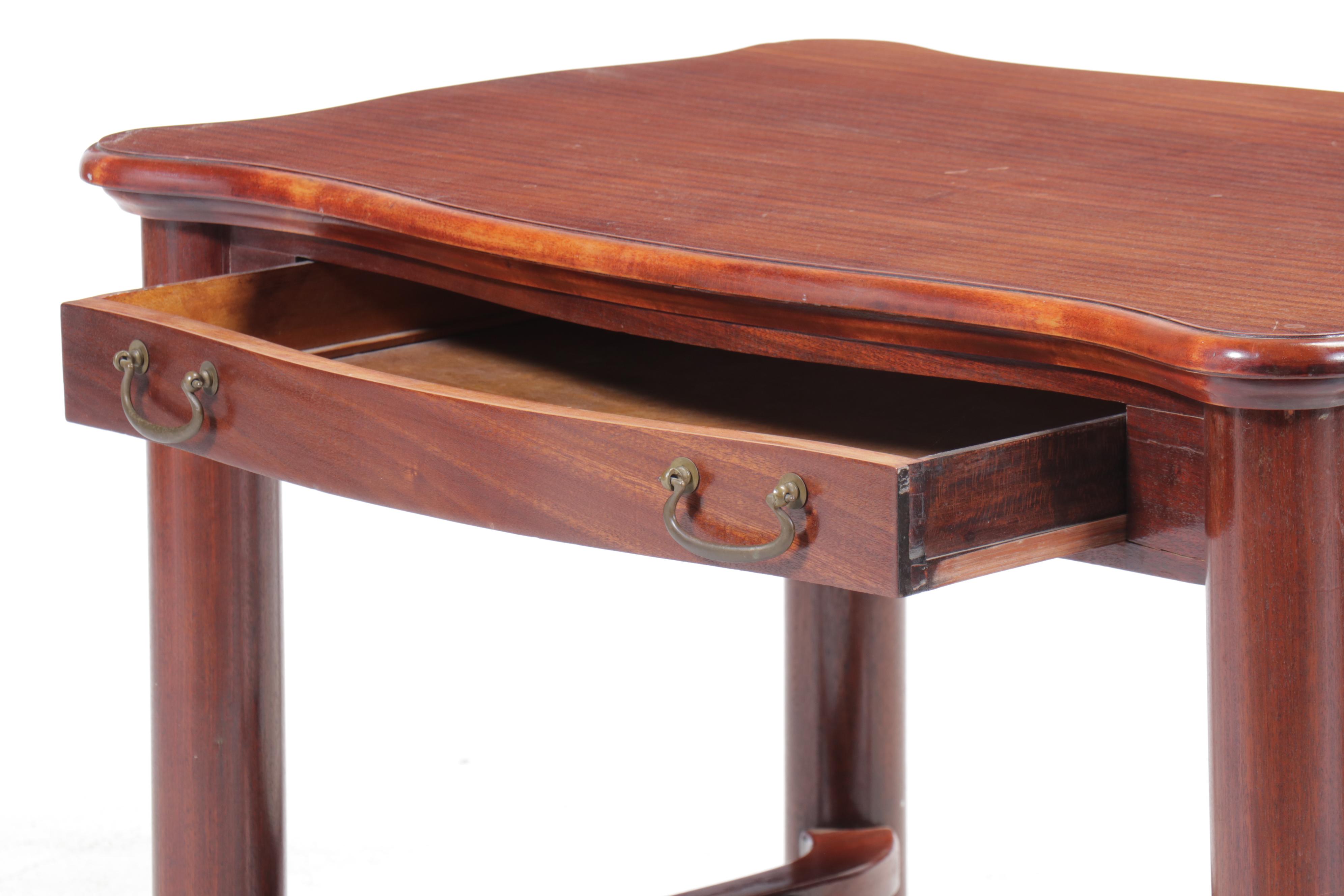 Empire Style Mahogany Library Table, 20th Century