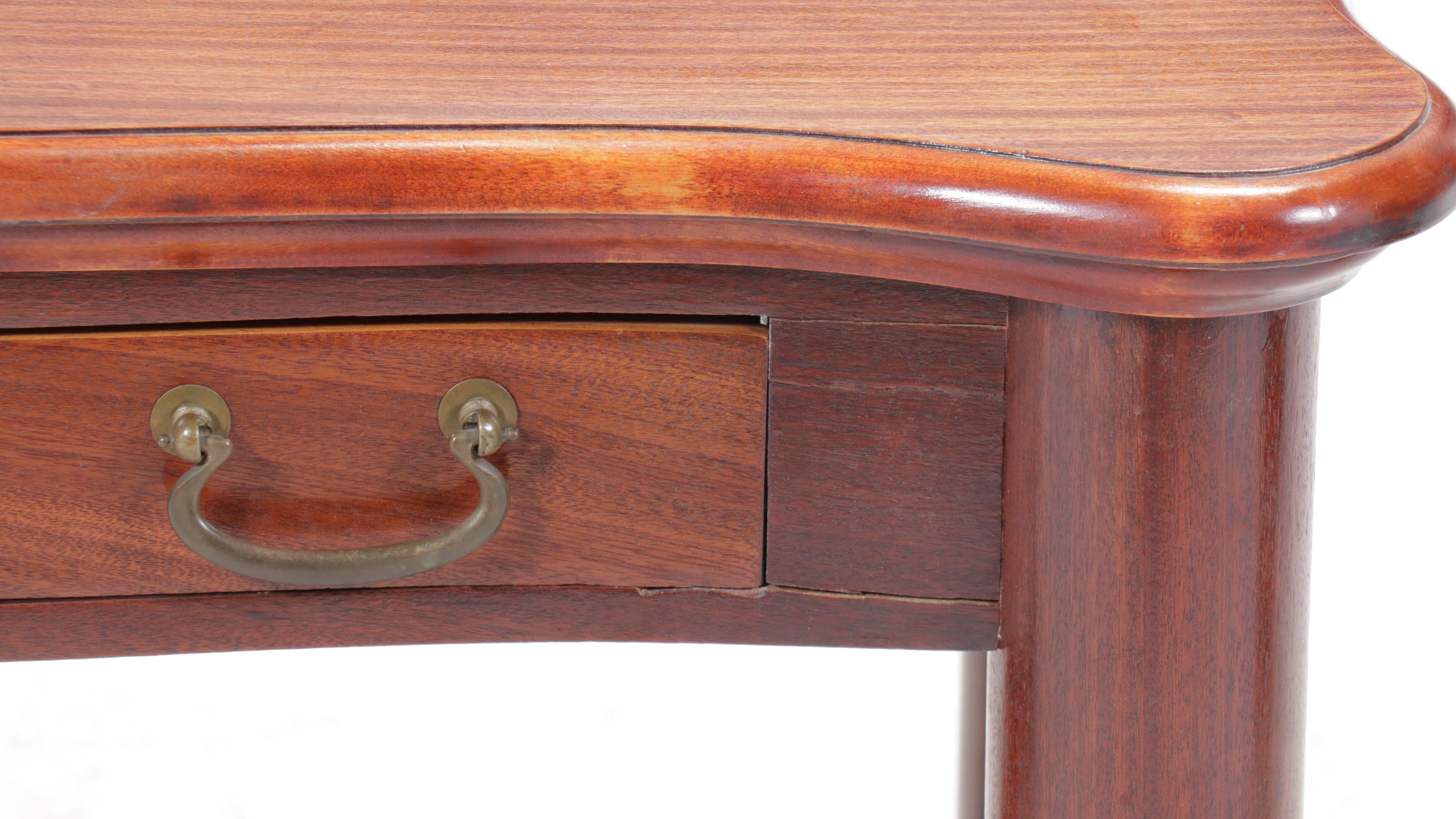 Empire Style Mahogany Library Table, 20th Century