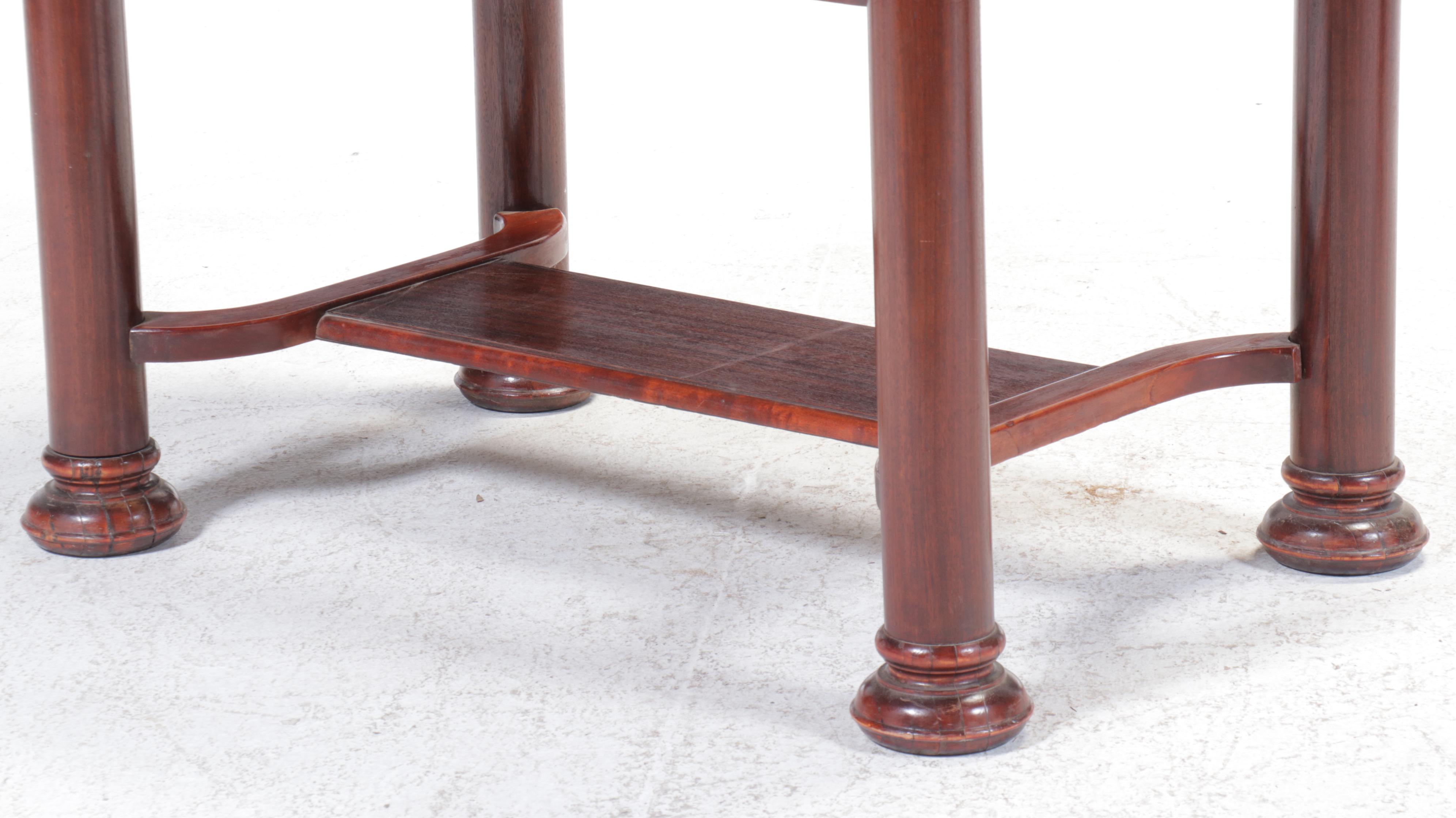 Empire Style Mahogany Library Table, 20th Century