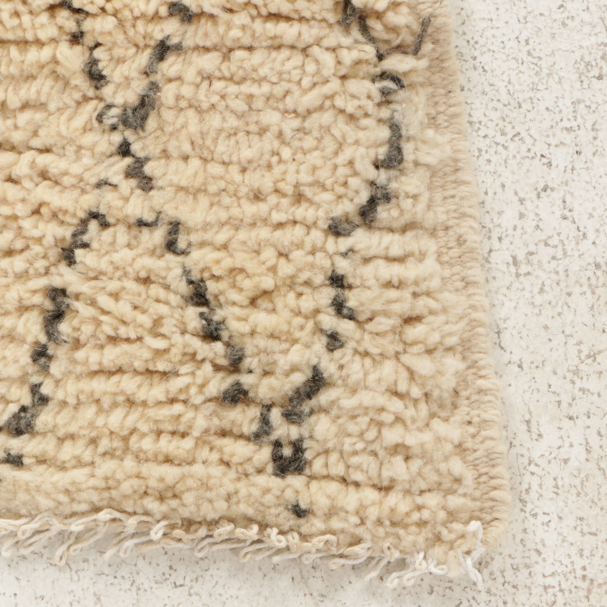Four Hand-Knotted Moroccan Berber Accent Rugs