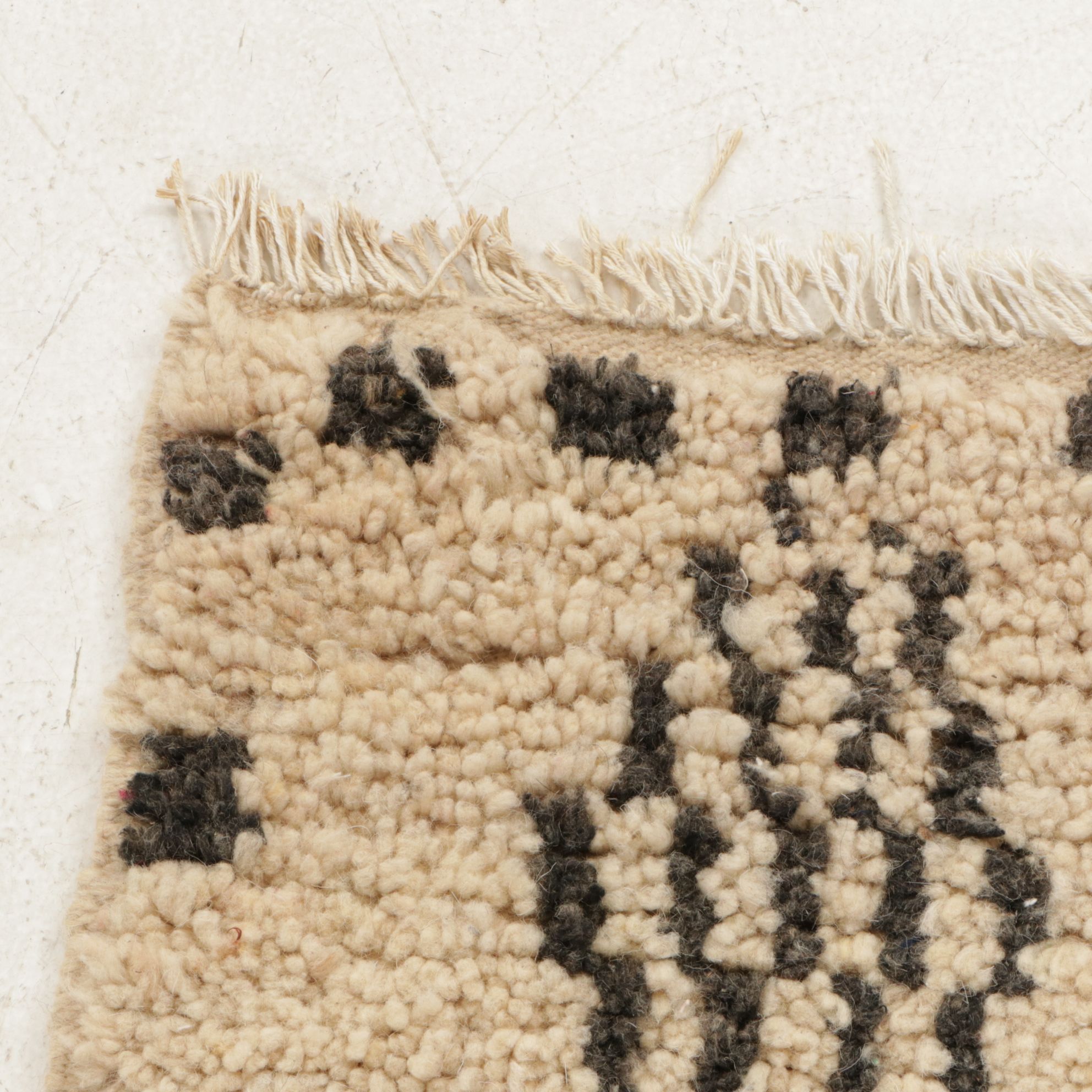 Four Hand-Knotted Moroccan Berber Accent Rugs