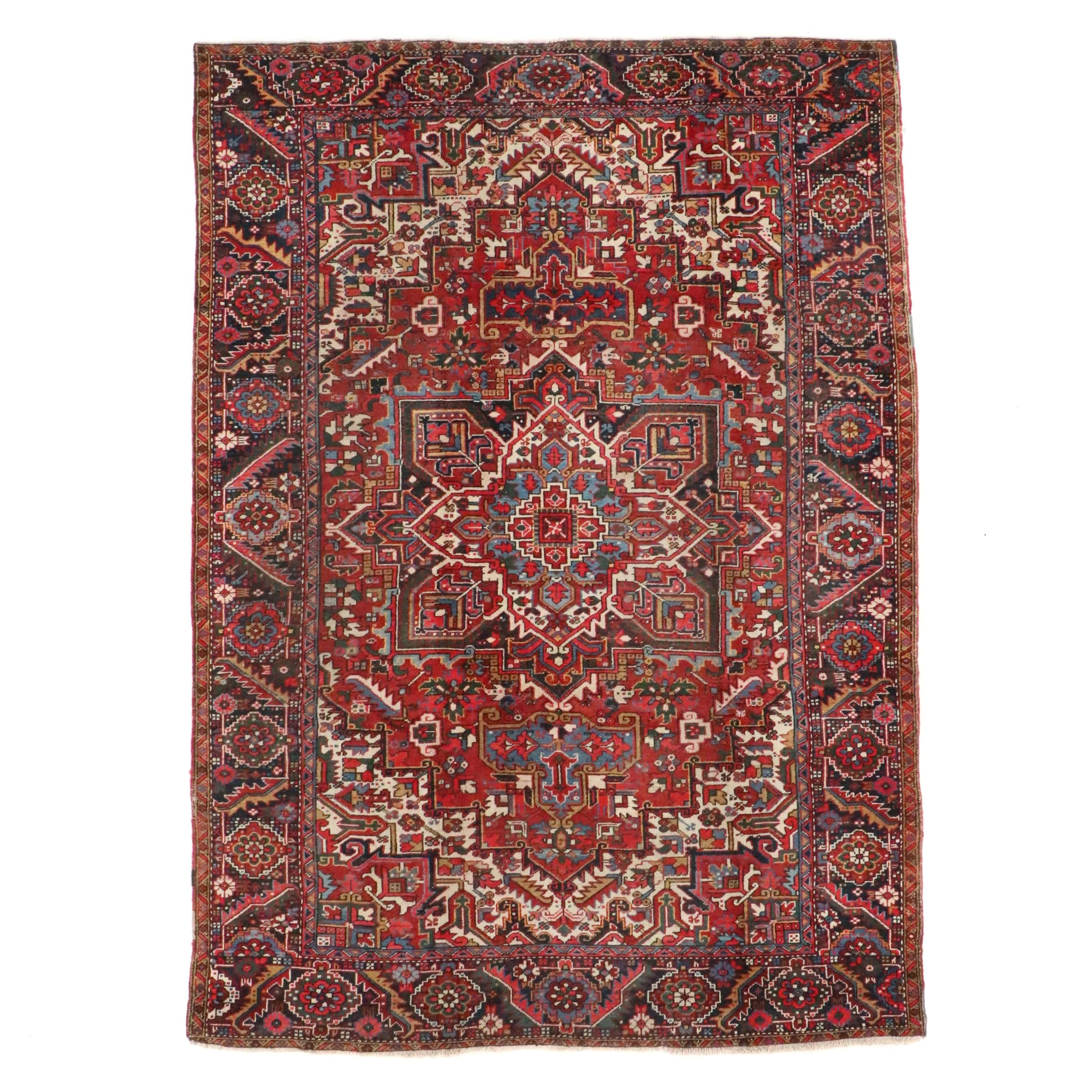 8'2 x 11'5 Hand-Knotted Persian Ahar Area Rug