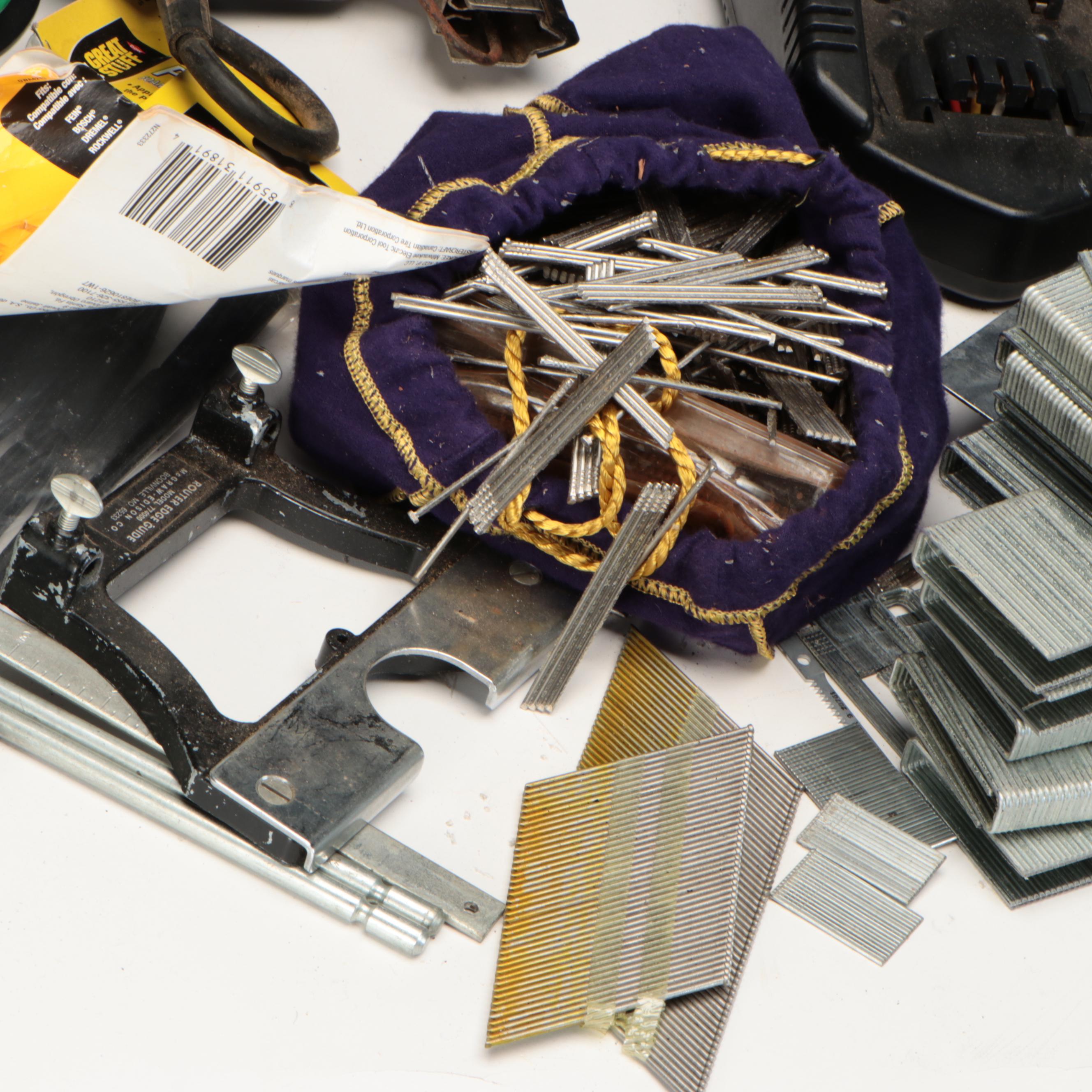 DeWalt and Ryobi Circular Saws with More Hand Tools