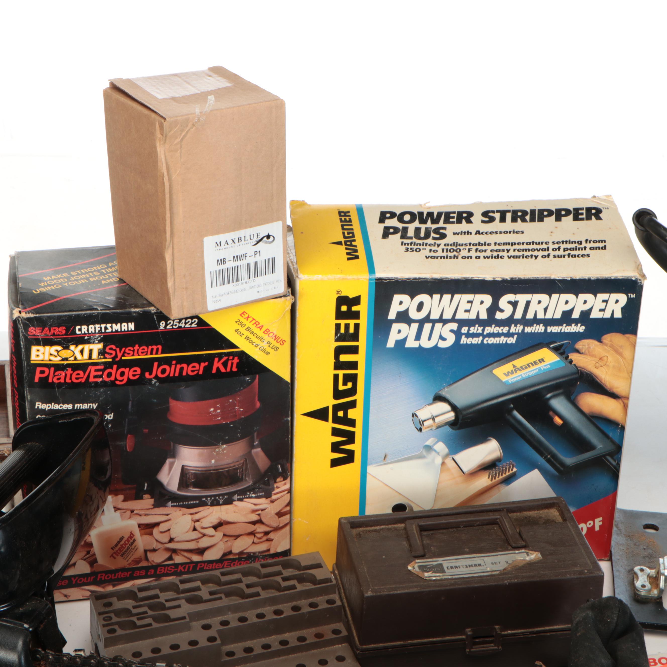 DeWalt and Ryobi Circular Saws with More Hand Tools