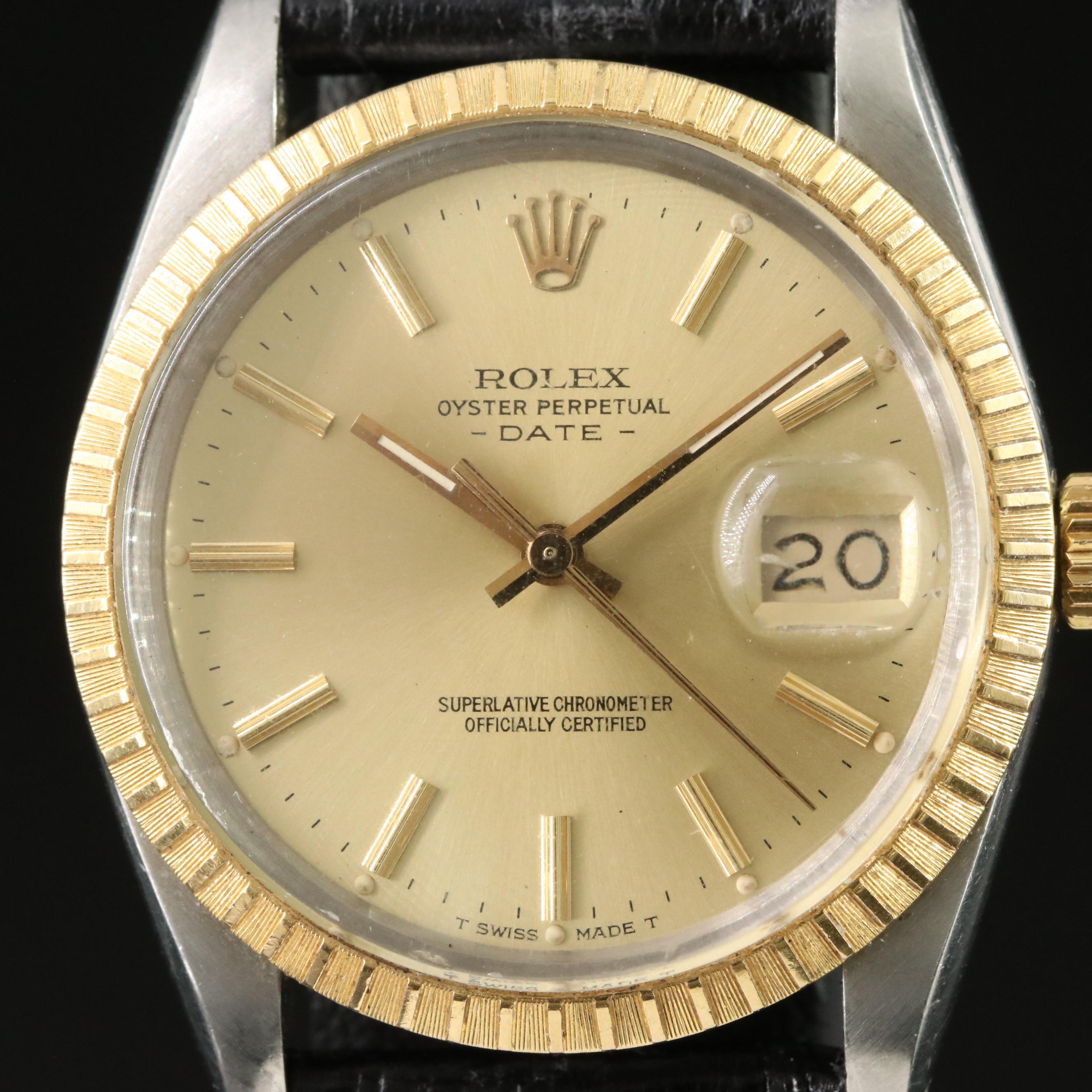 Rolex Oyster Perpetual Date 15053 Watch