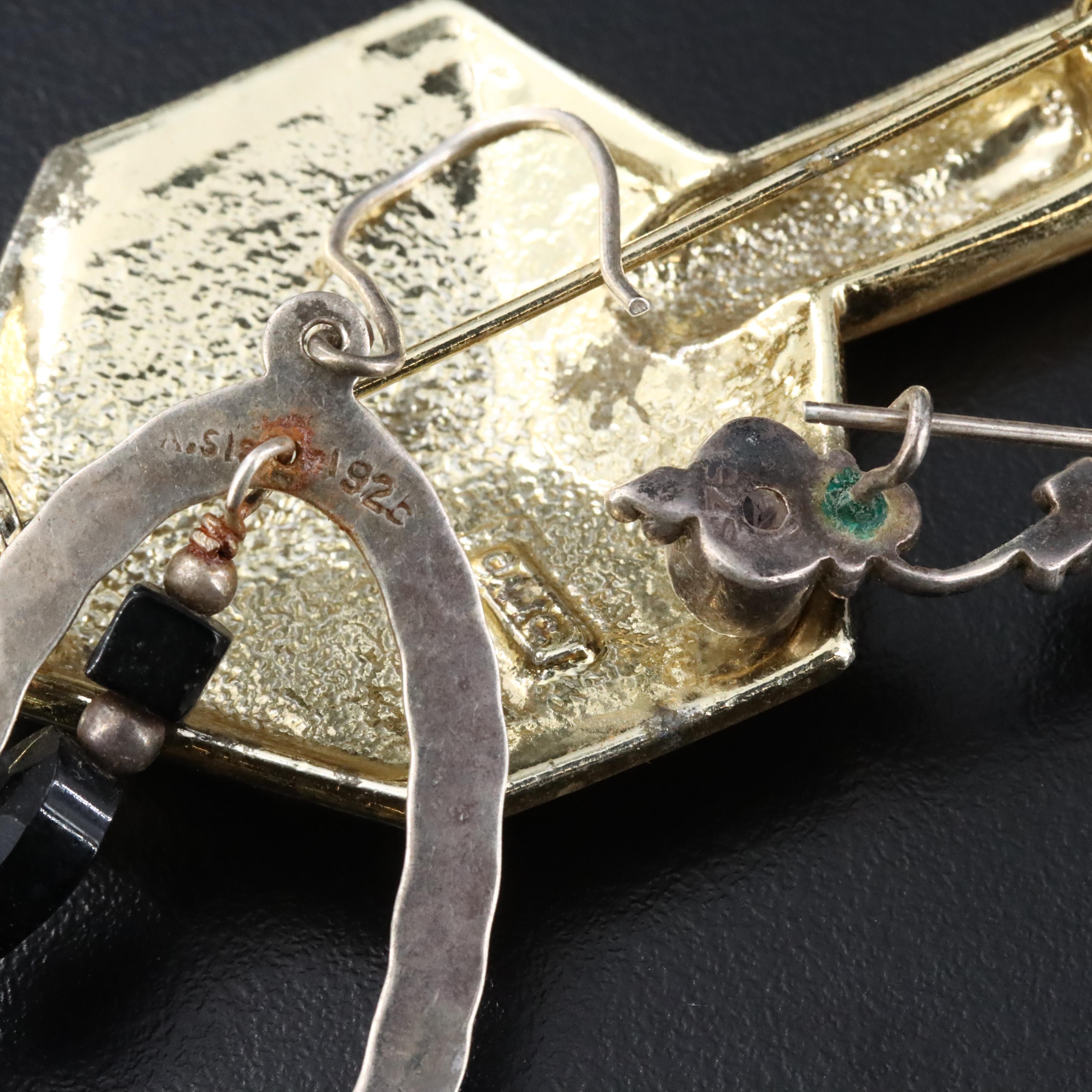 Sterling, Turquoise and Malachite Featured in Jewelry Assortment