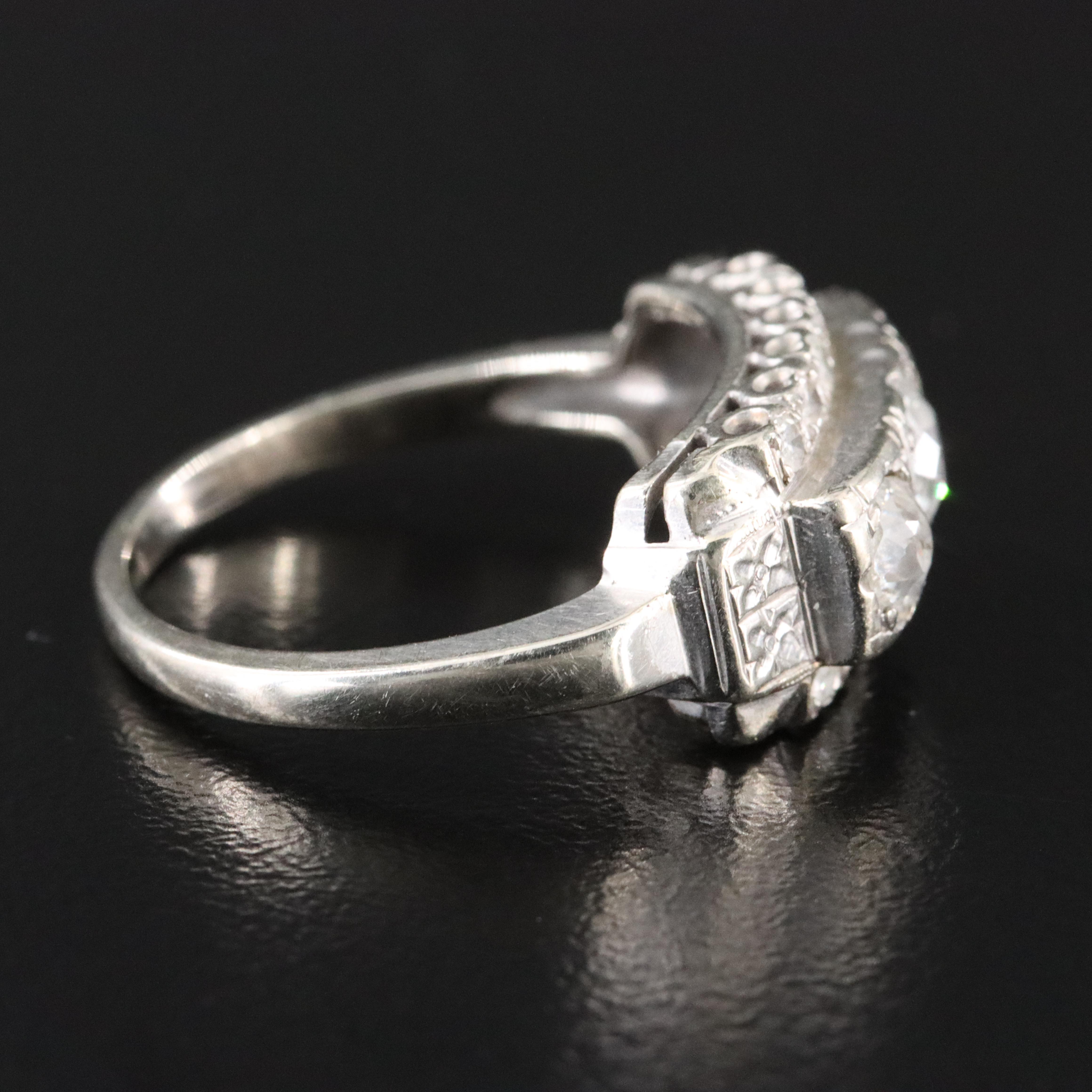 Vintage 14K 1.18 CTW Diamond Ring