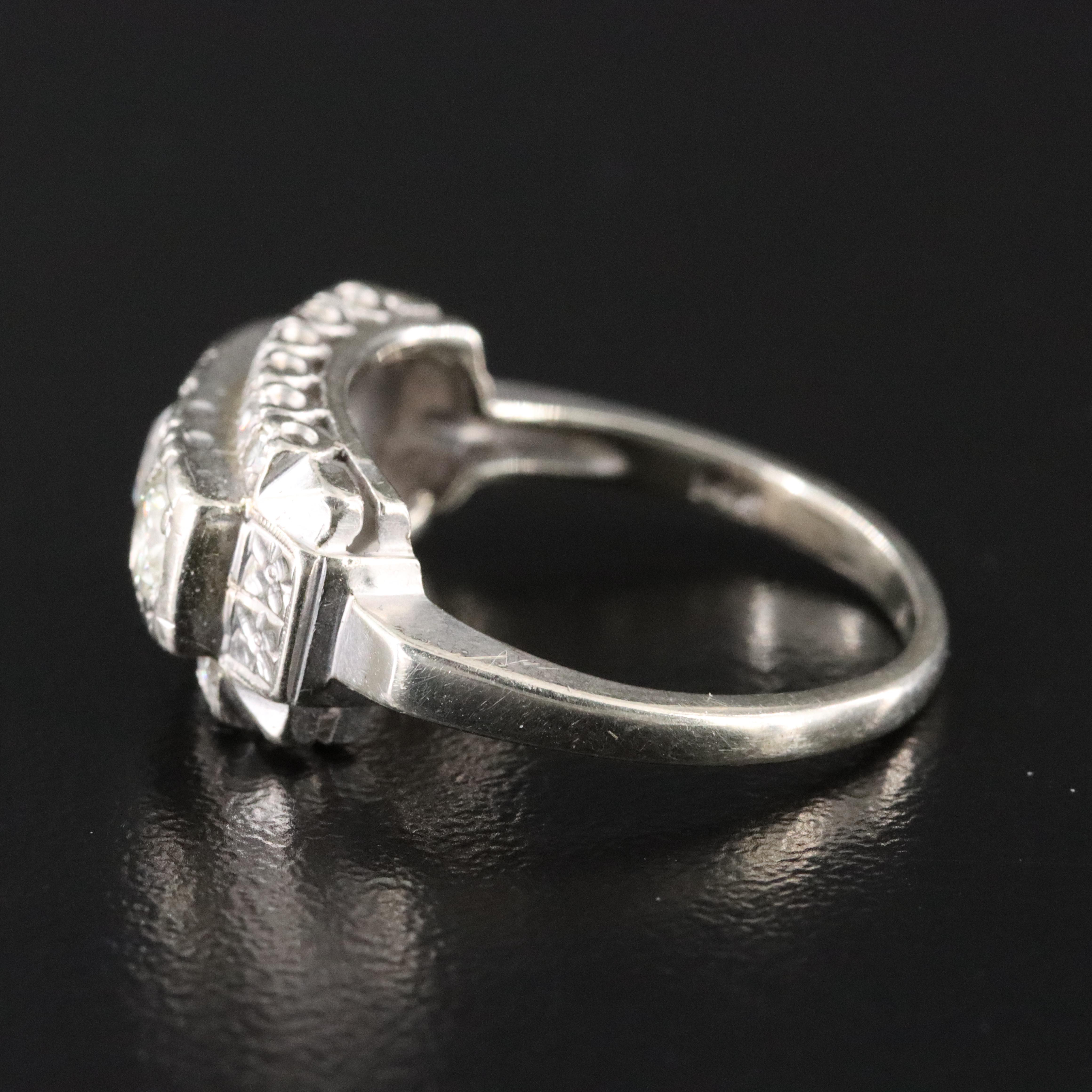 Vintage 14K 1.18 CTW Diamond Ring