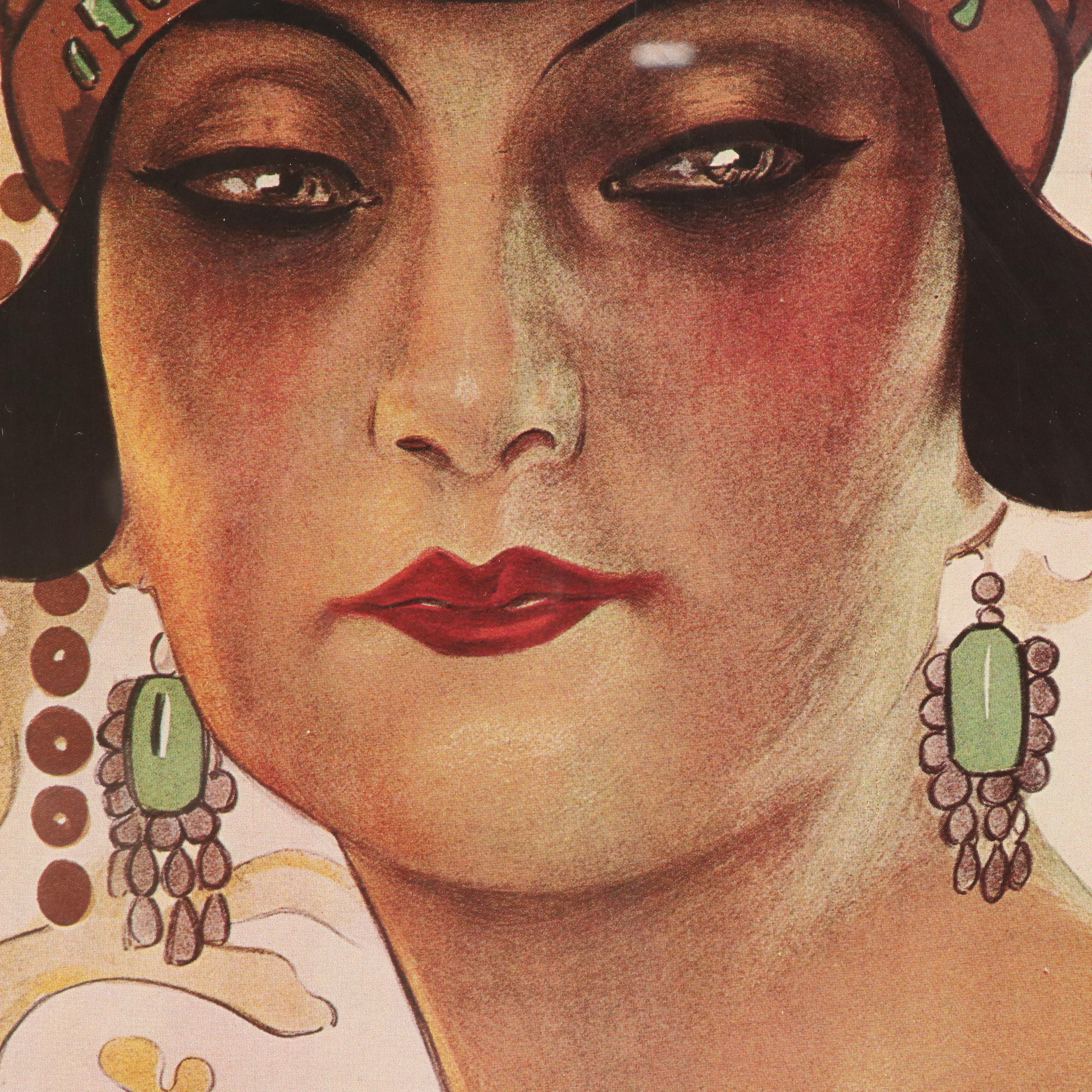 Reproduction Offset Lithograph "Turandot" Opera Poster