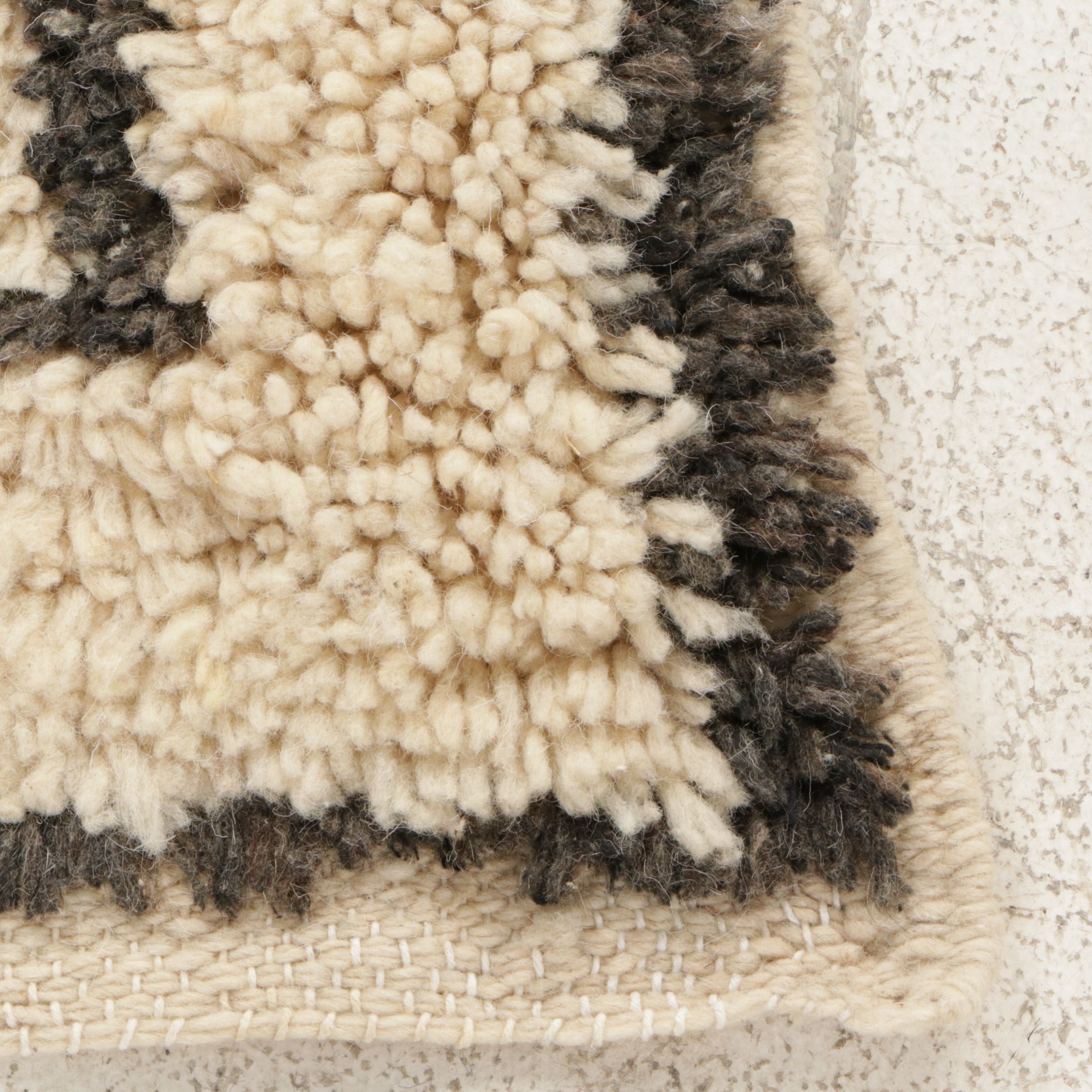 Four Hand-Knotted Moroccan Berber Accent Rugs