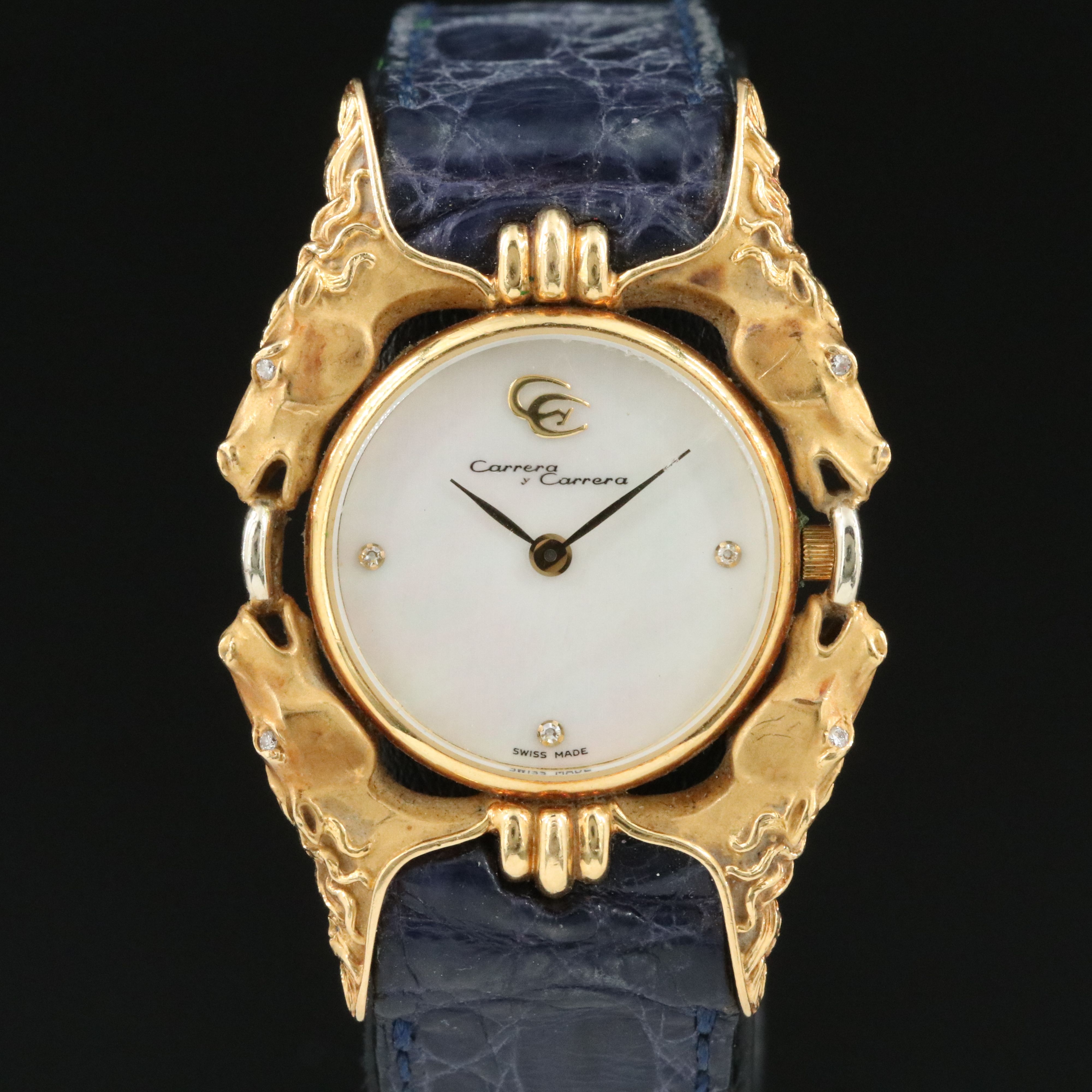 Carrera y Carrera Caballos Diamond 18K Watch