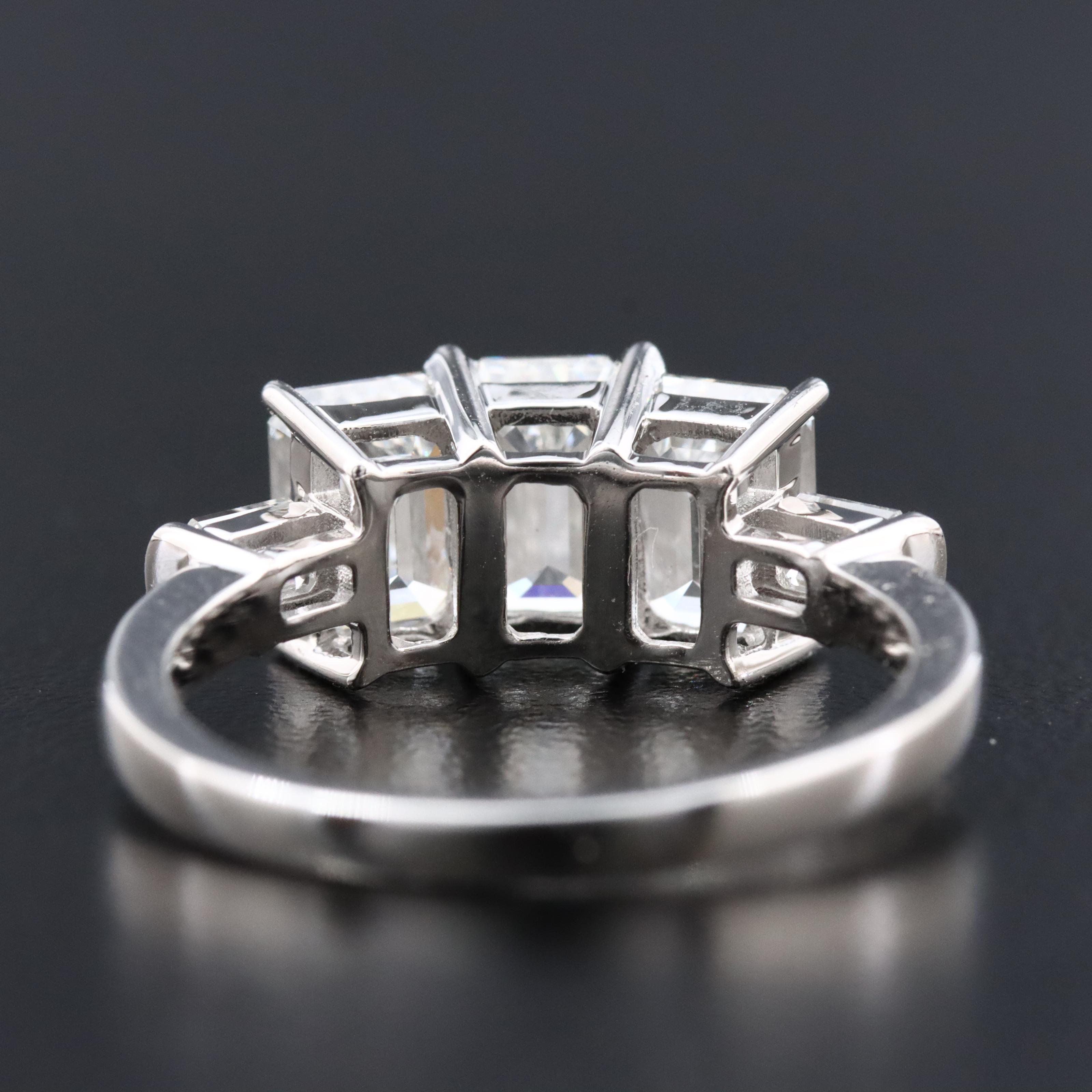 14K 3.21 CTW Lab Grown Diamond Ring