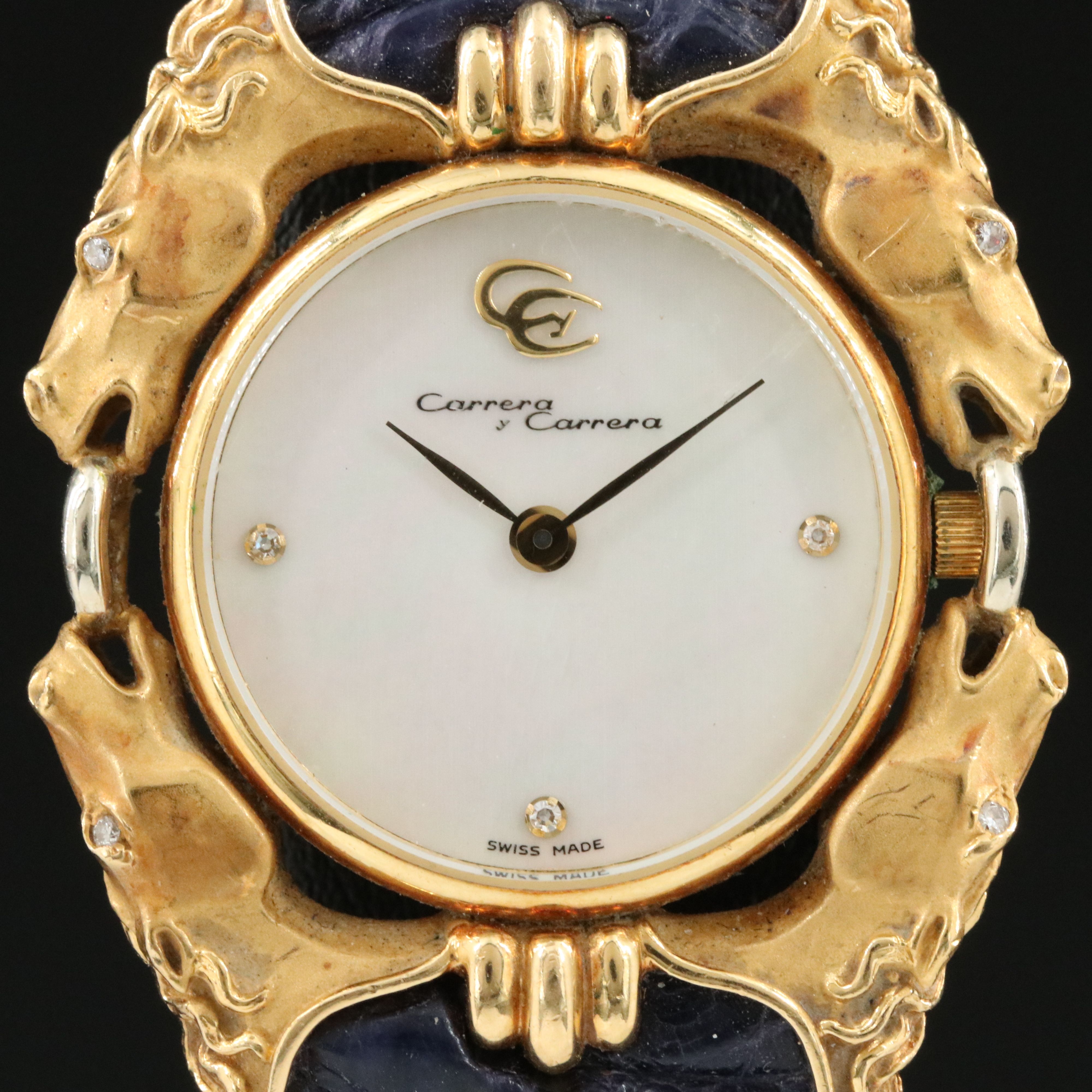 Carrera y Carrera Caballos Diamond 18K Watch