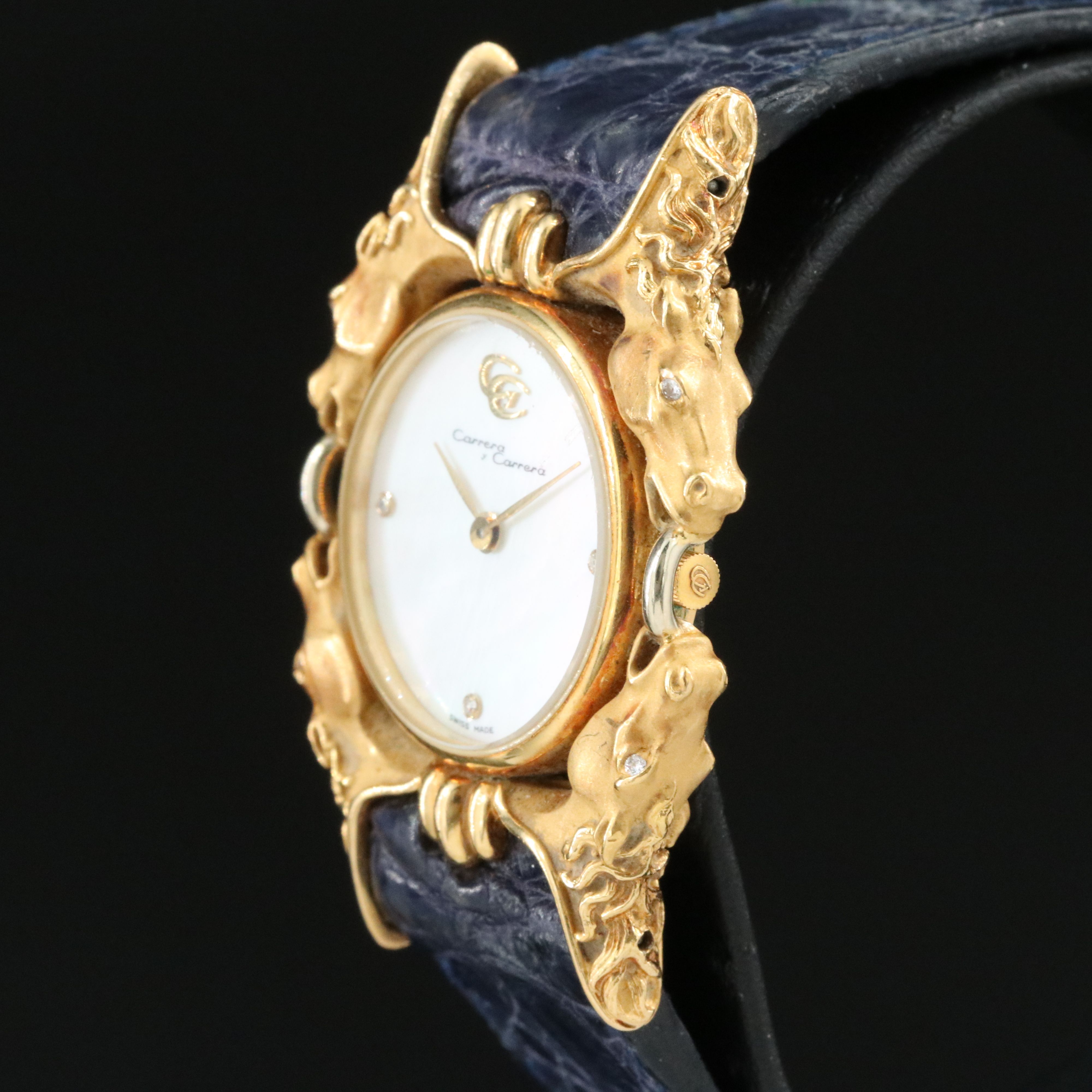 Carrera y Carrera Caballos Diamond 18K Watch