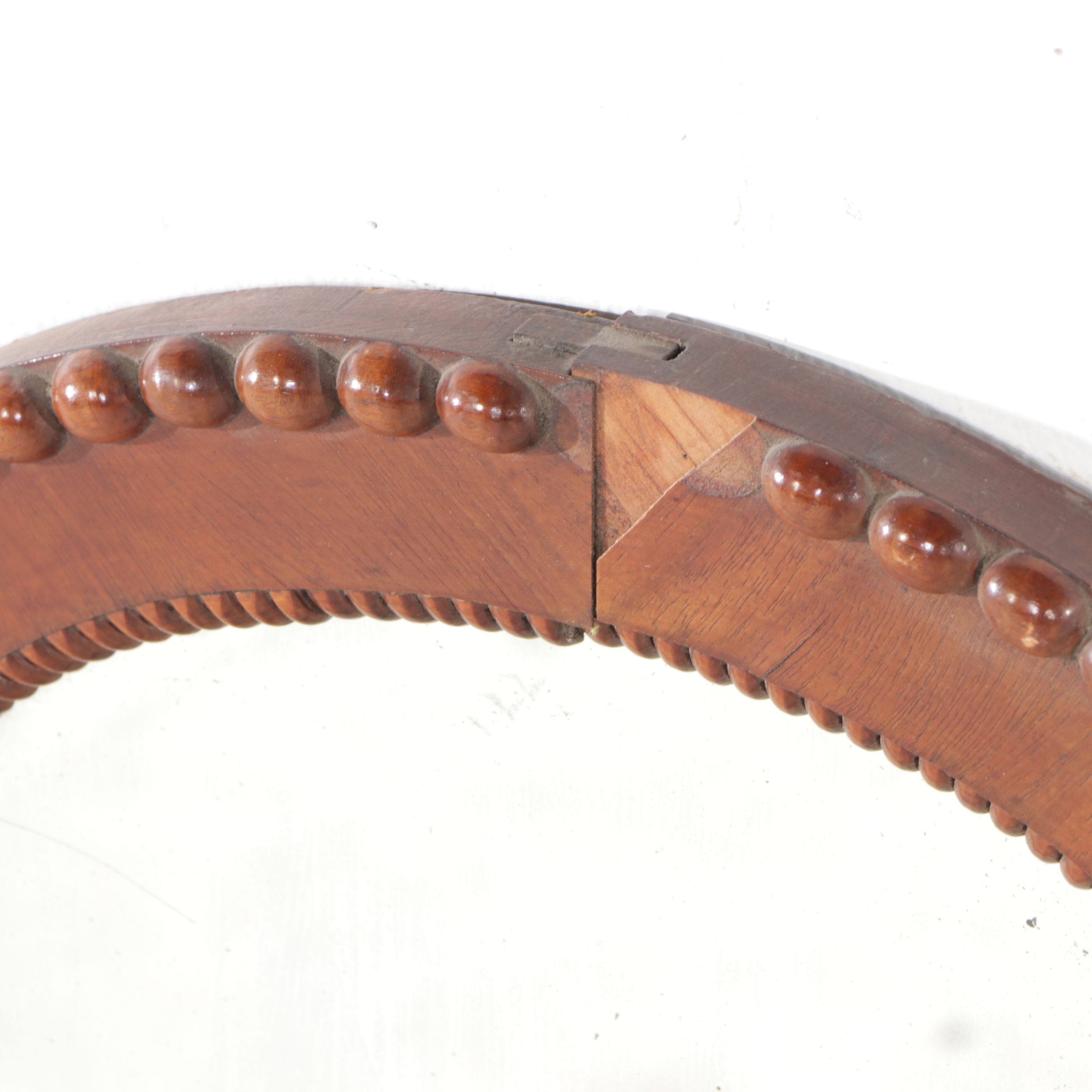 Carved Wooden Arched Wall Mirror, Late 19th/Early 20th Century