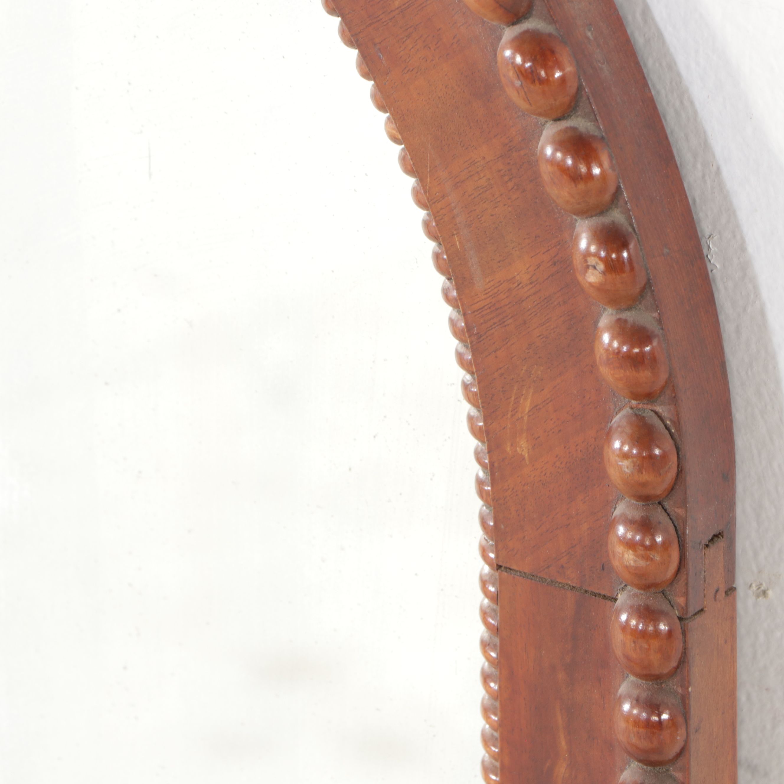 Carved Wooden Arched Wall Mirror, Late 19th/Early 20th Century