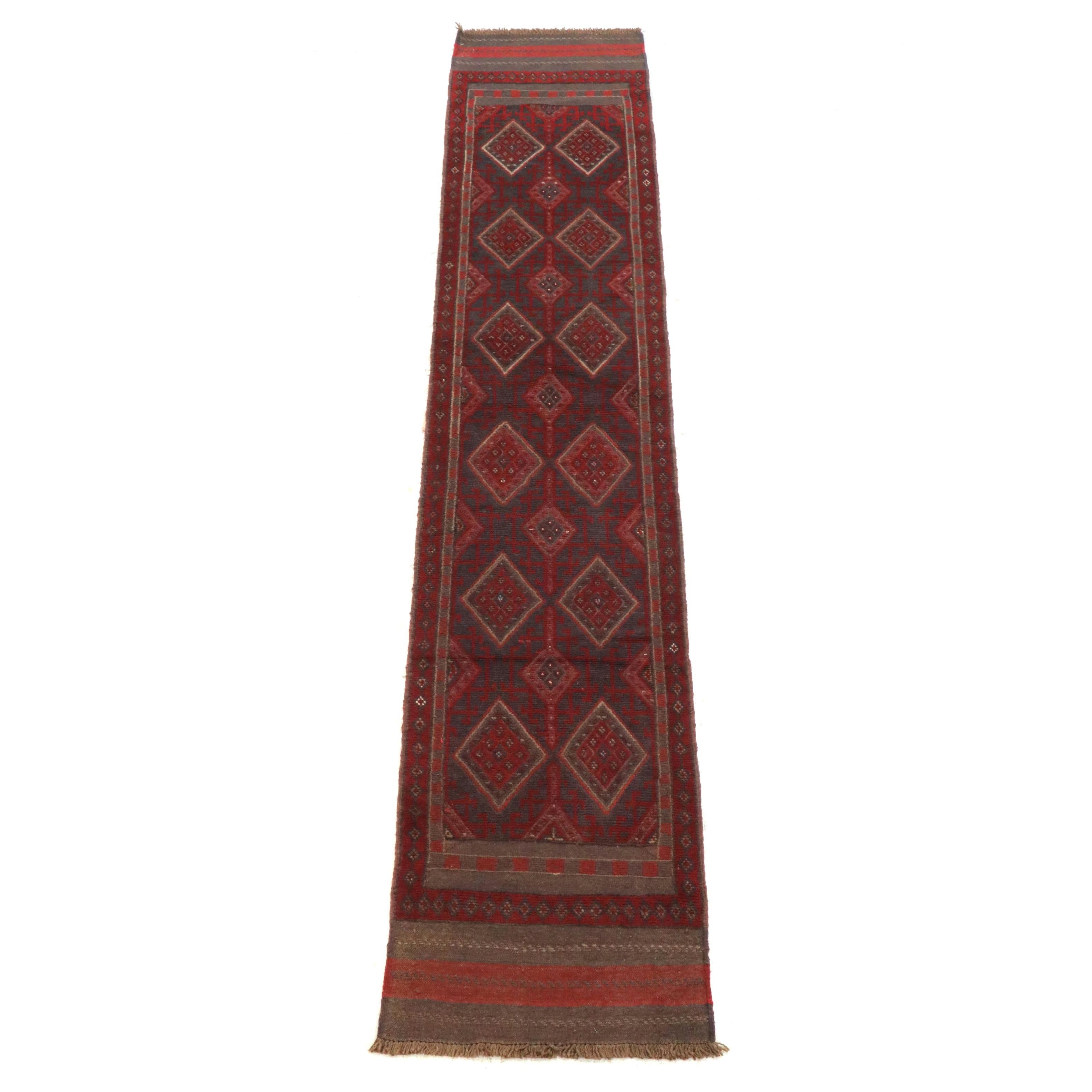 2'3 x 11'7 Handwoven Afghan Mashwani Carpet Runner
