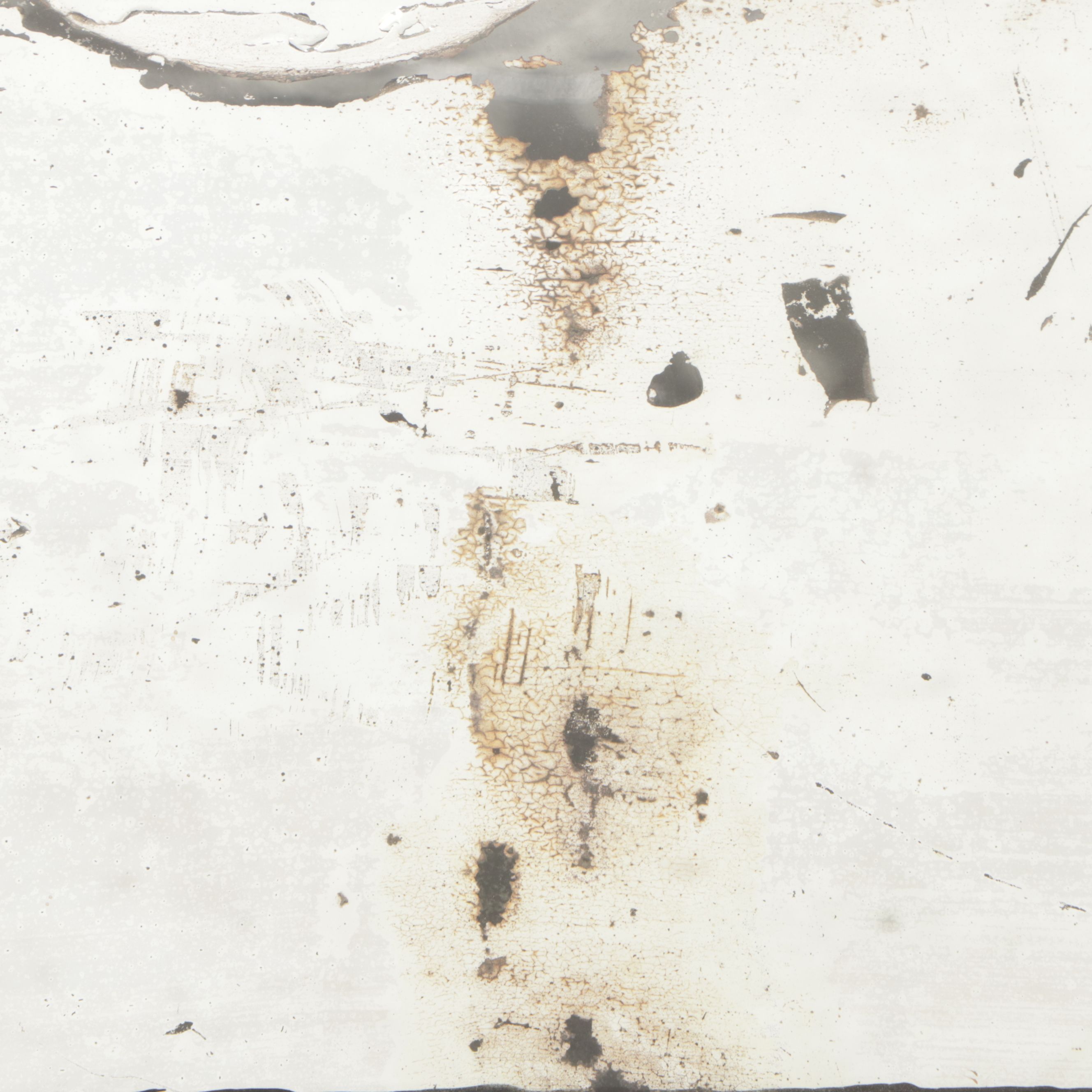 Painted Art Nouveau Style Rectangular Buffet Mirror, Late 19th/Early 20th C.