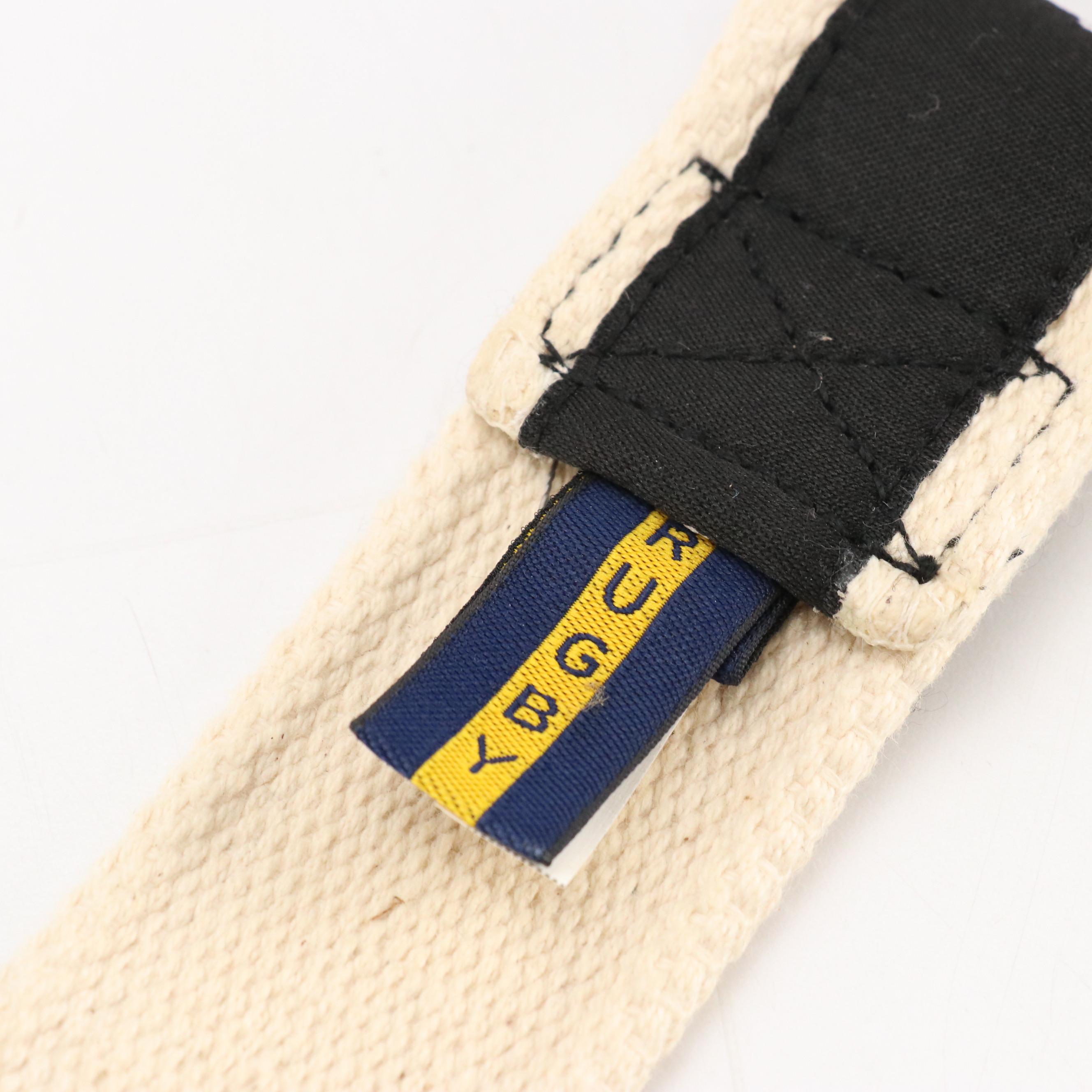 Rugby Ralph Lauren Skull and Bones Belt in Black & White Canvas