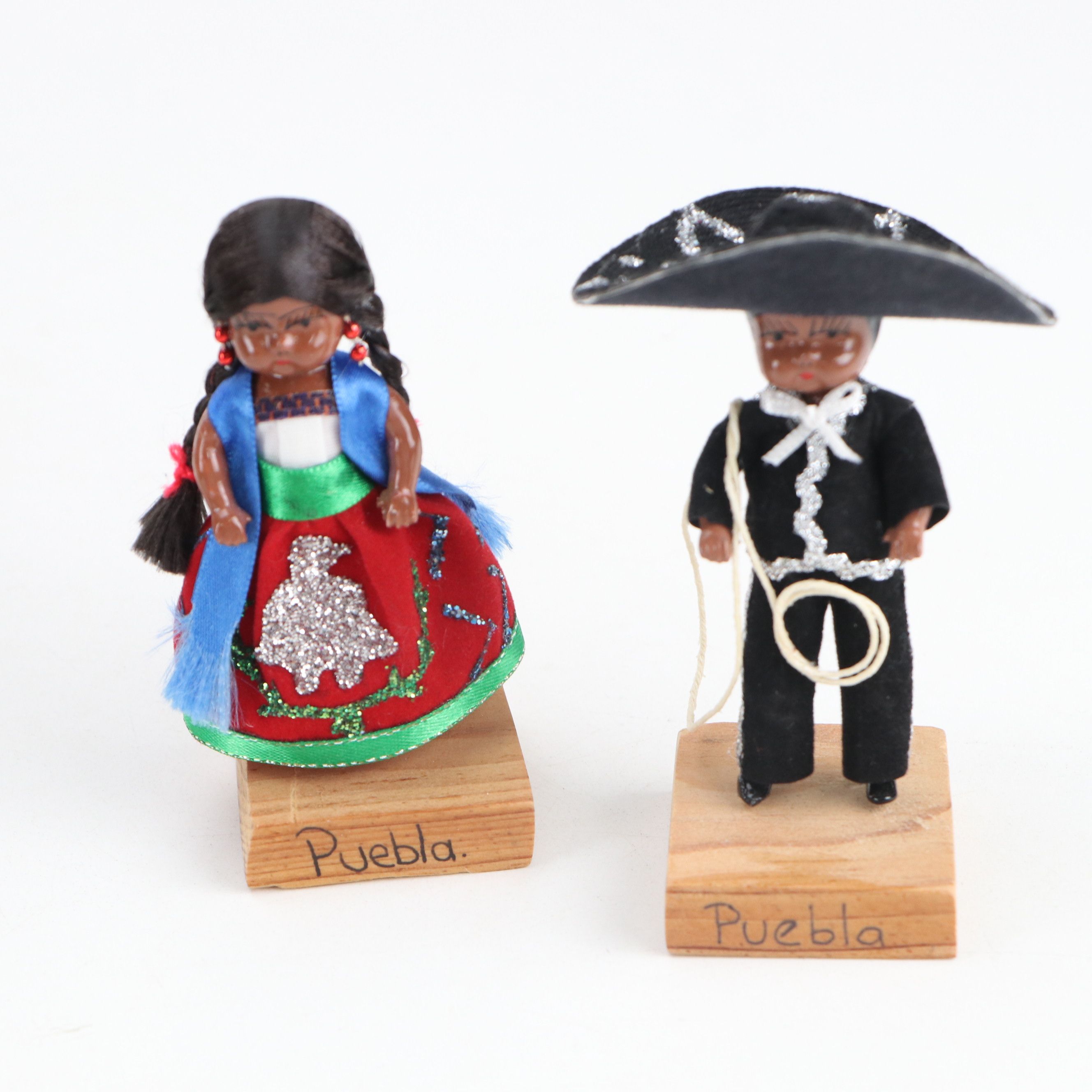 Joao Perotti Felted Brazilian Doll with Other Peruvian and Mexican Dolls