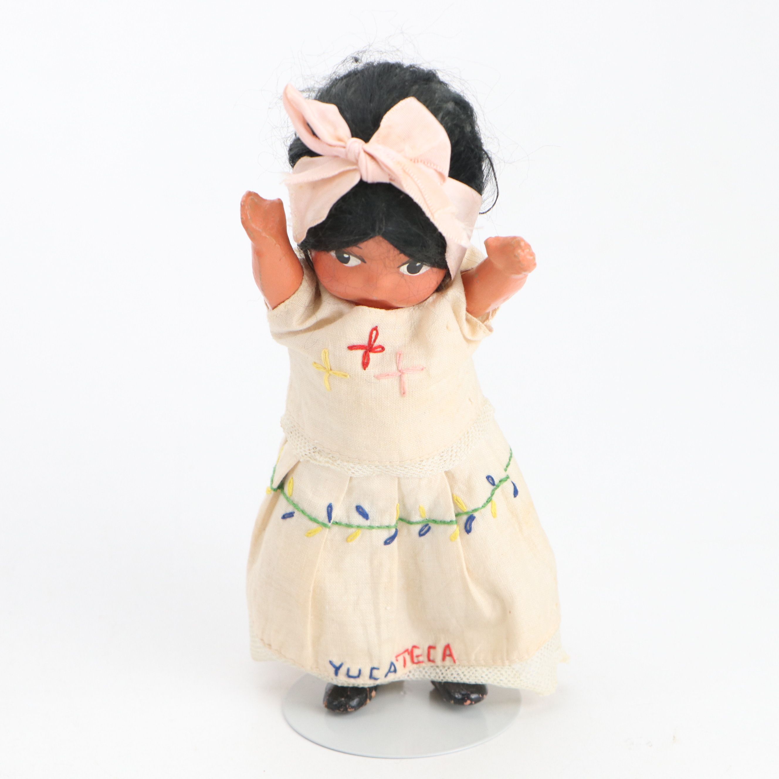 Joao Perotti Felted Brazilian Doll with Other Peruvian and Mexican Dolls