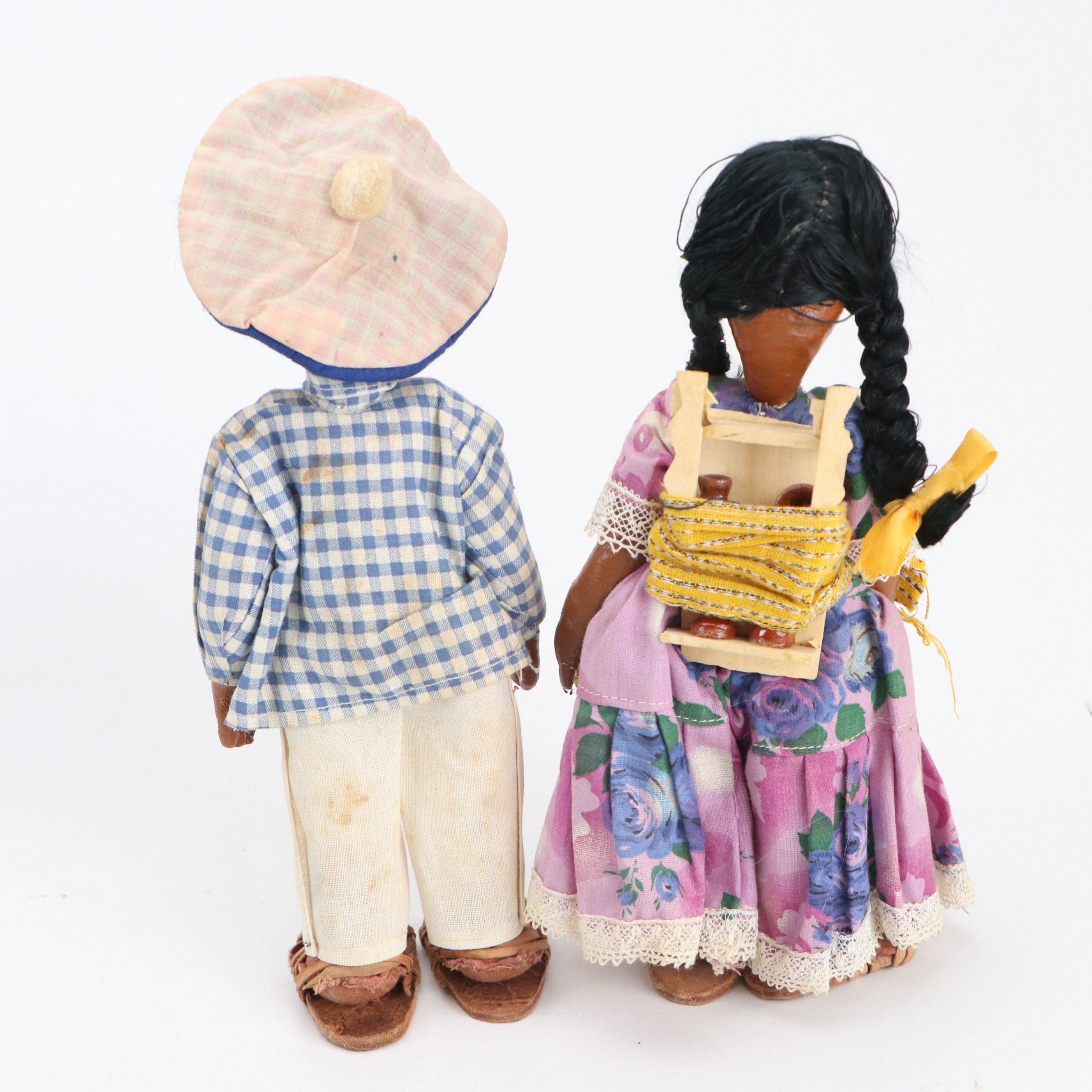 Joao Perotti Felted Brazilian Doll with Other Peruvian and Mexican Dolls
