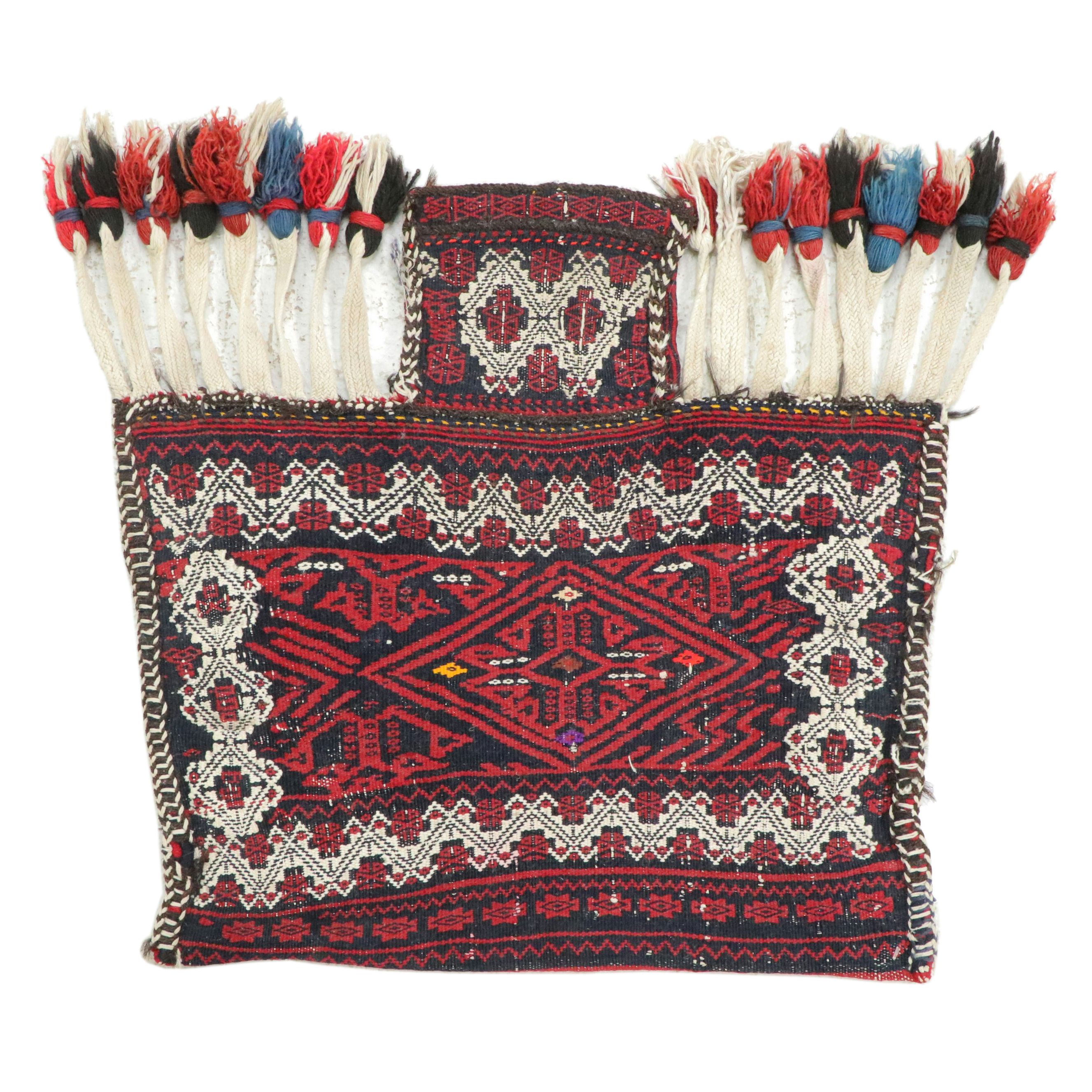 2' x 2' Hand-Knotted Persian Kazak Style Salt Bag