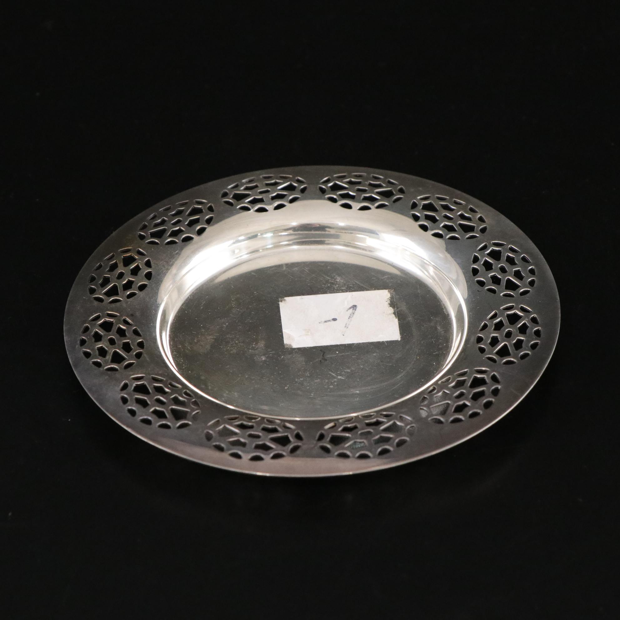 Filigree Silver Plate Collection Includes William Rogers Bottle Coaster