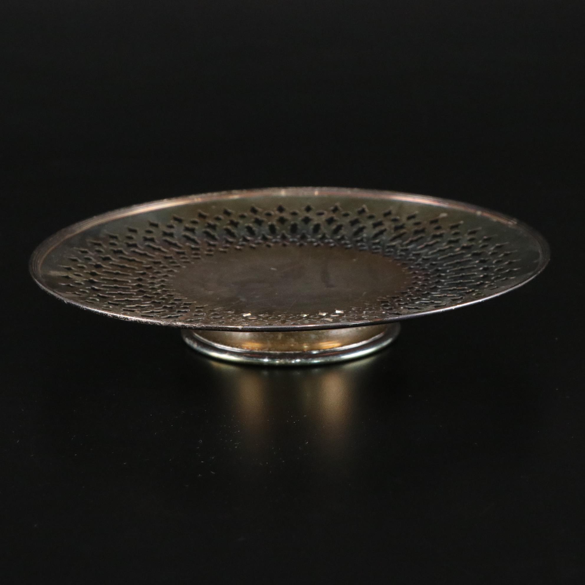 Filigree Silver Plate Collection Includes William Rogers Bottle Coaster