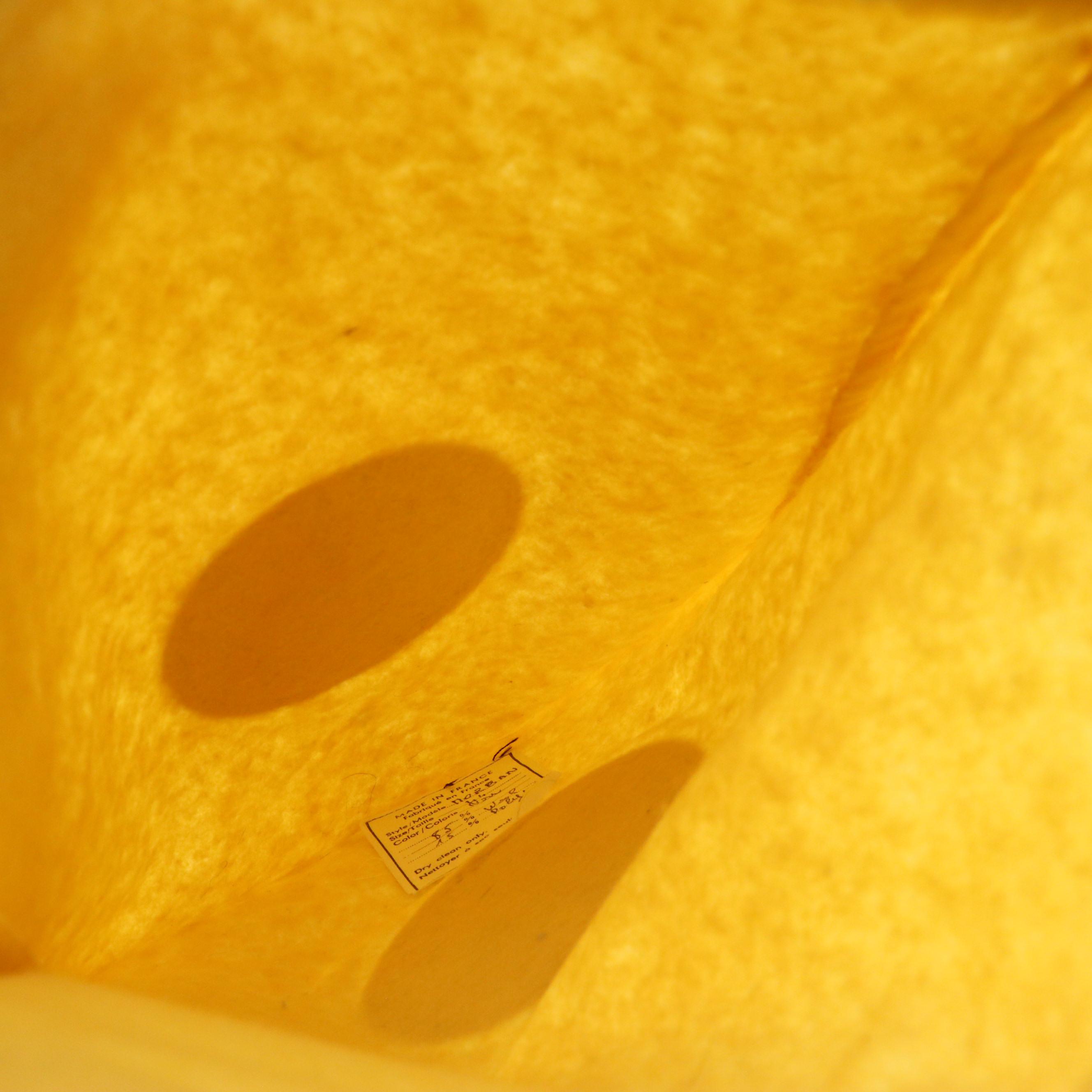 Vintage Gucci Vertical Shopper Totes/Shoe Bags in Orange & Yellow Wool Blend