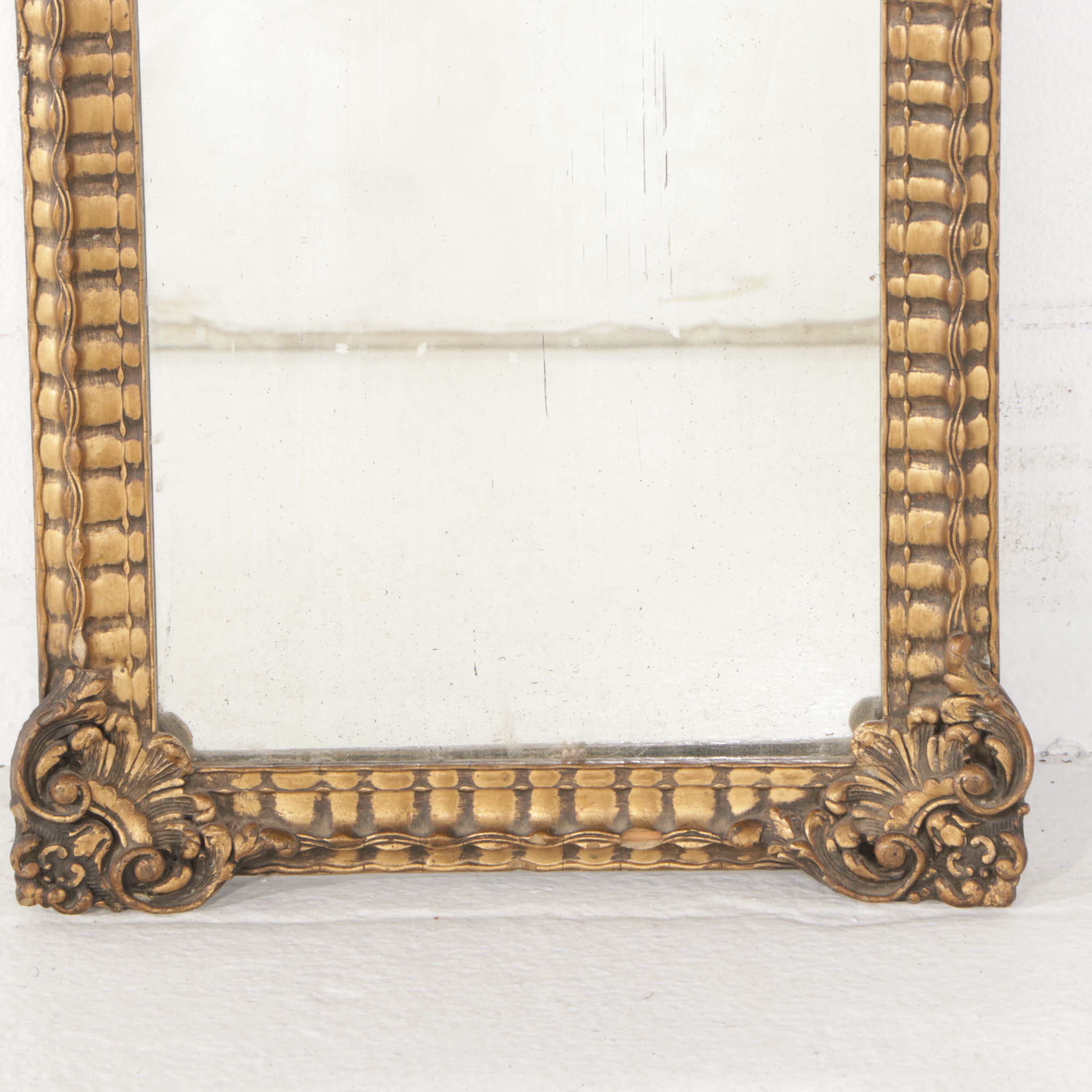 French Louis XVI Style Giltwood Pier Mirror, 20th Century