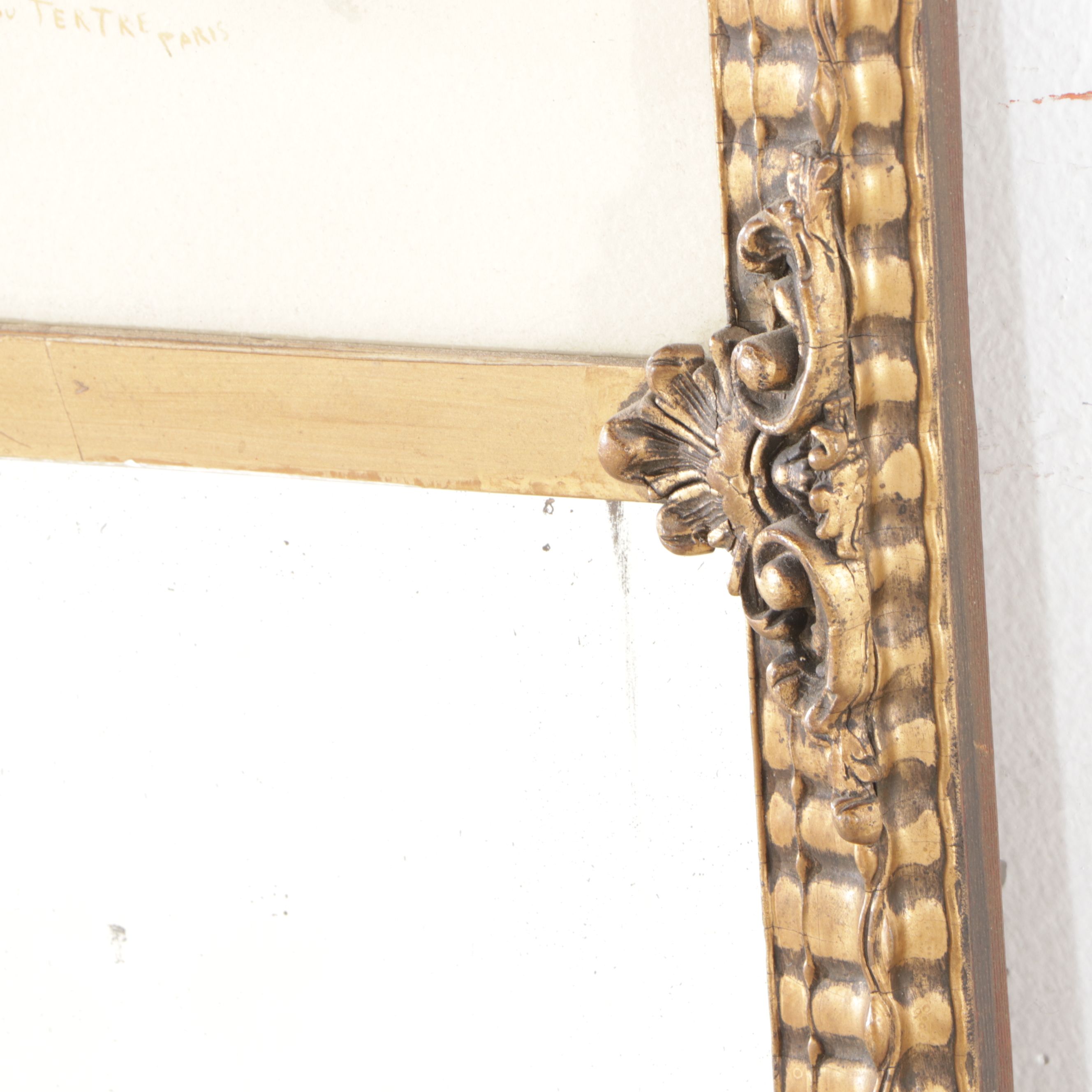 French Louis XVI Style Giltwood Pier Mirror, 20th Century