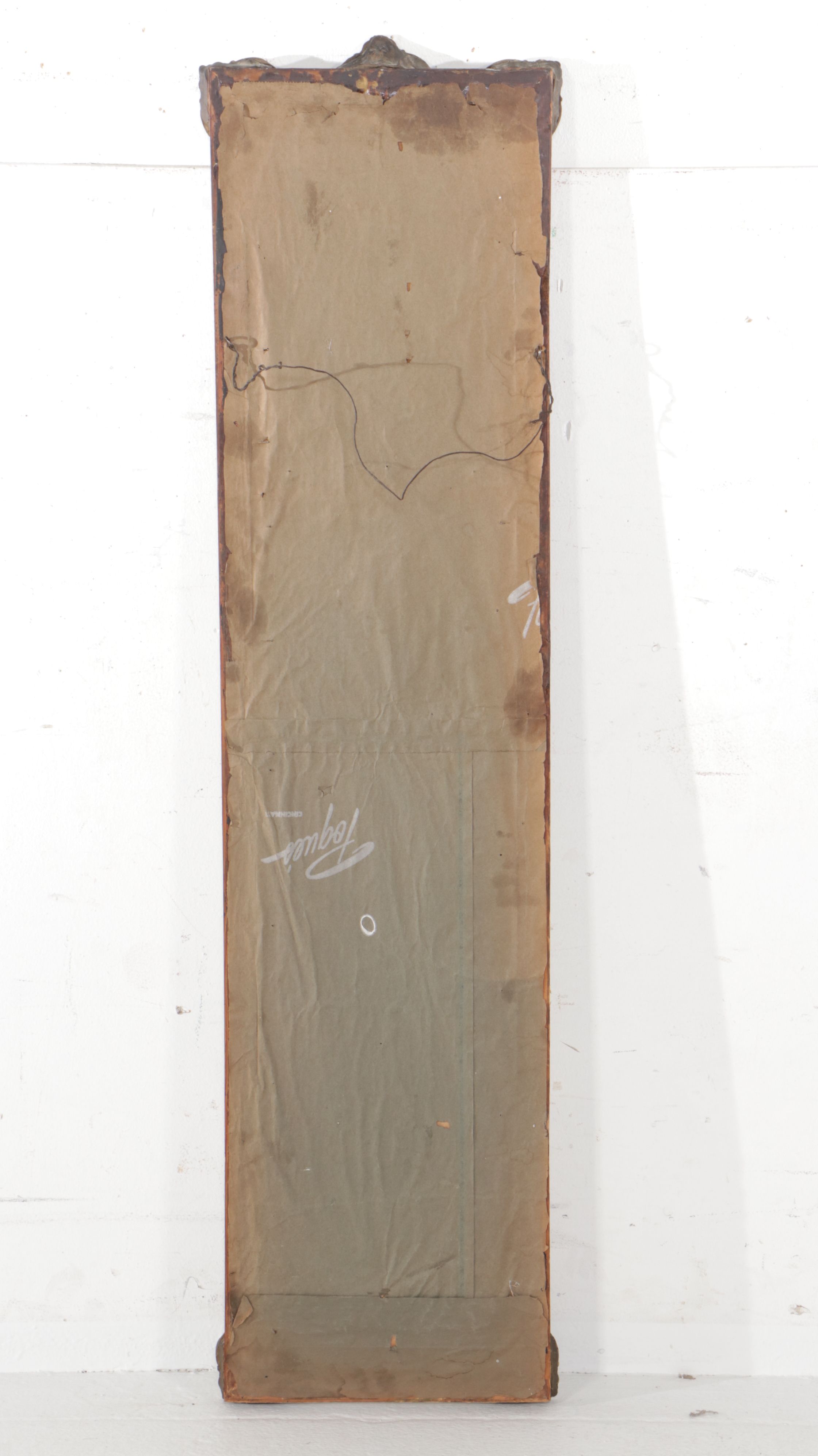 French Louis XVI Style Giltwood Pier Mirror, 20th Century