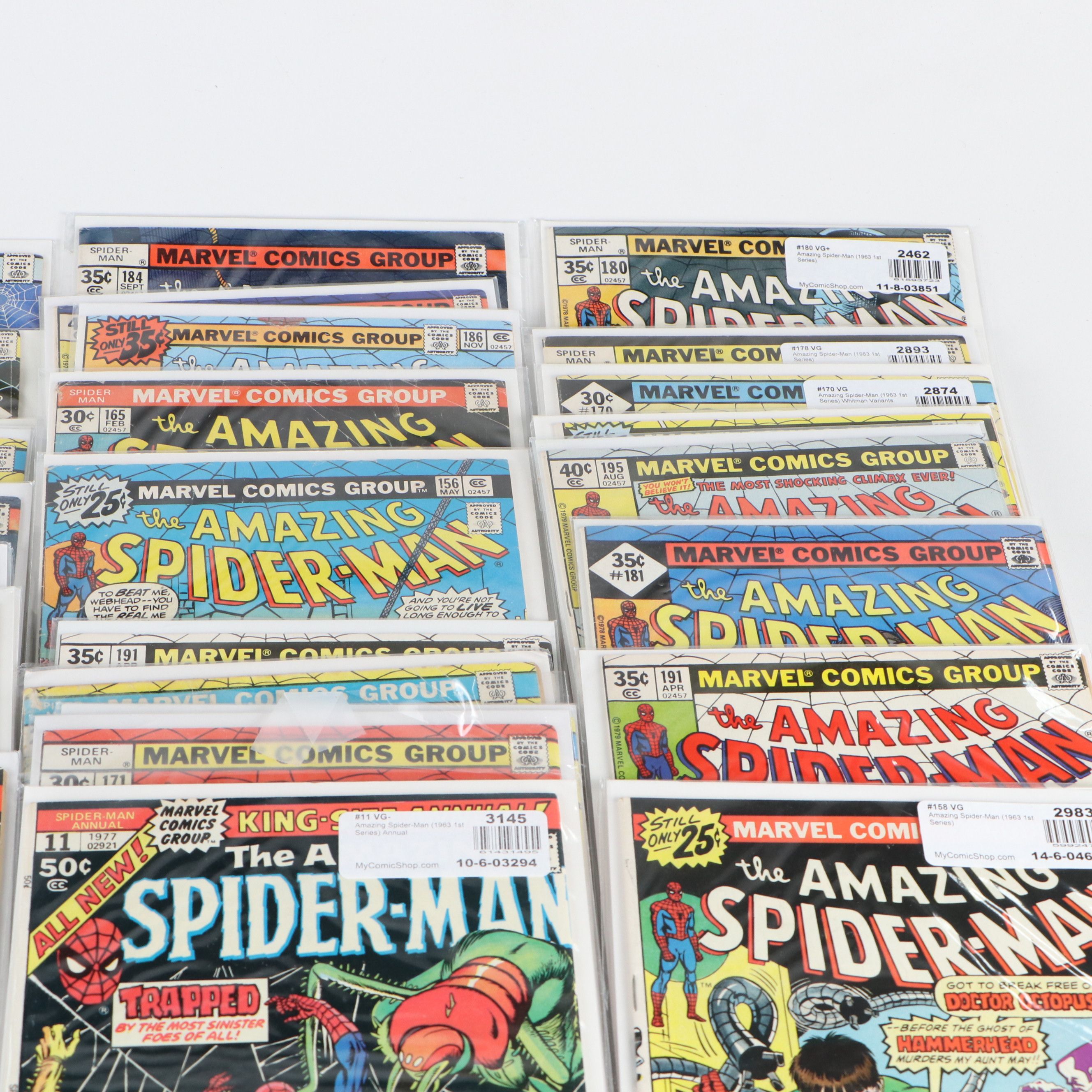 Bronze Age “The Amazing Spider-Man” Marvel Comic Books