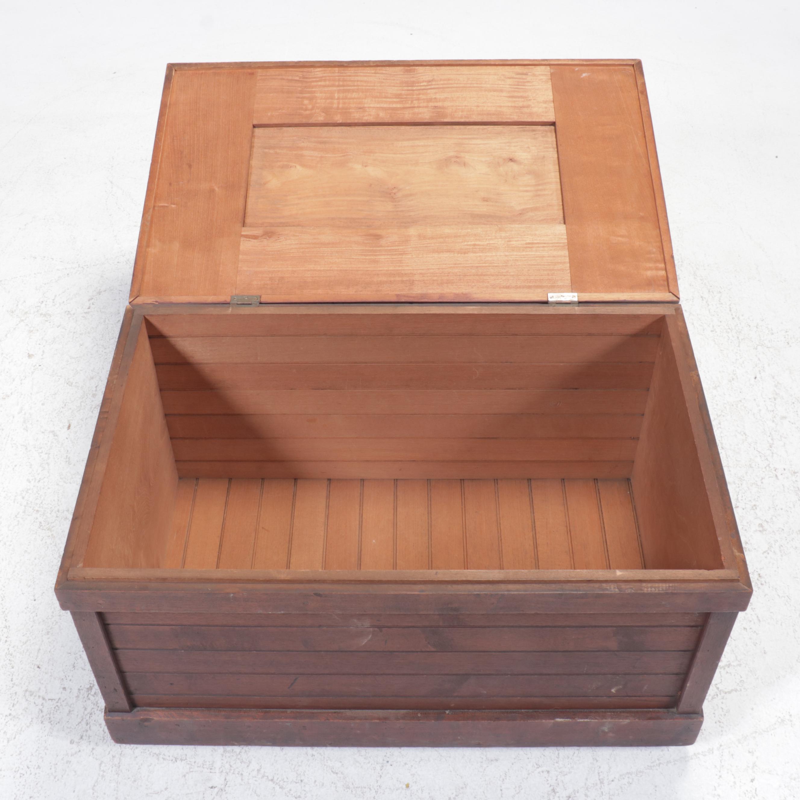 Campaign Style Wooden Trunk