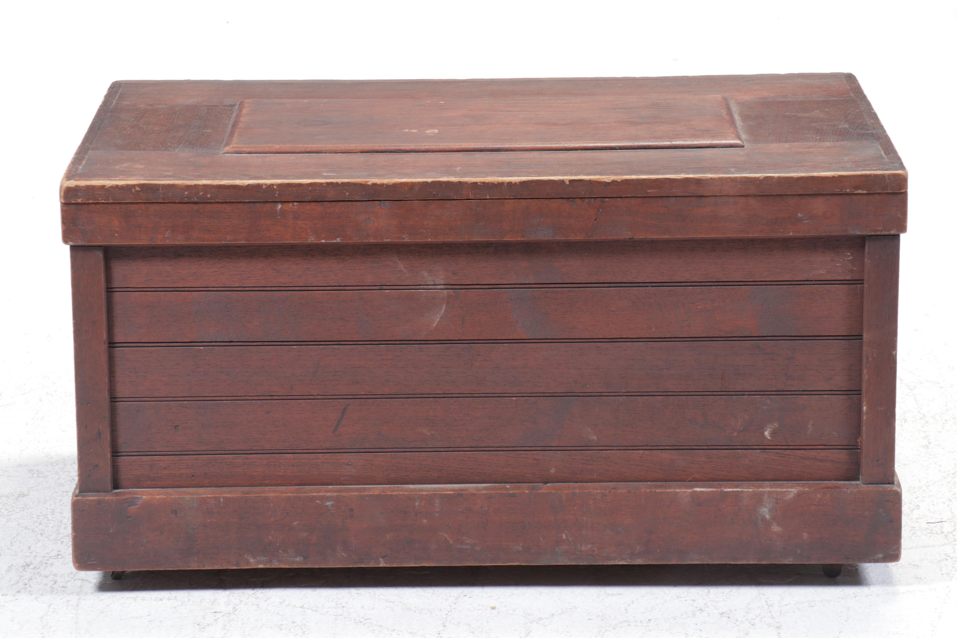 Campaign Style Wooden Trunk