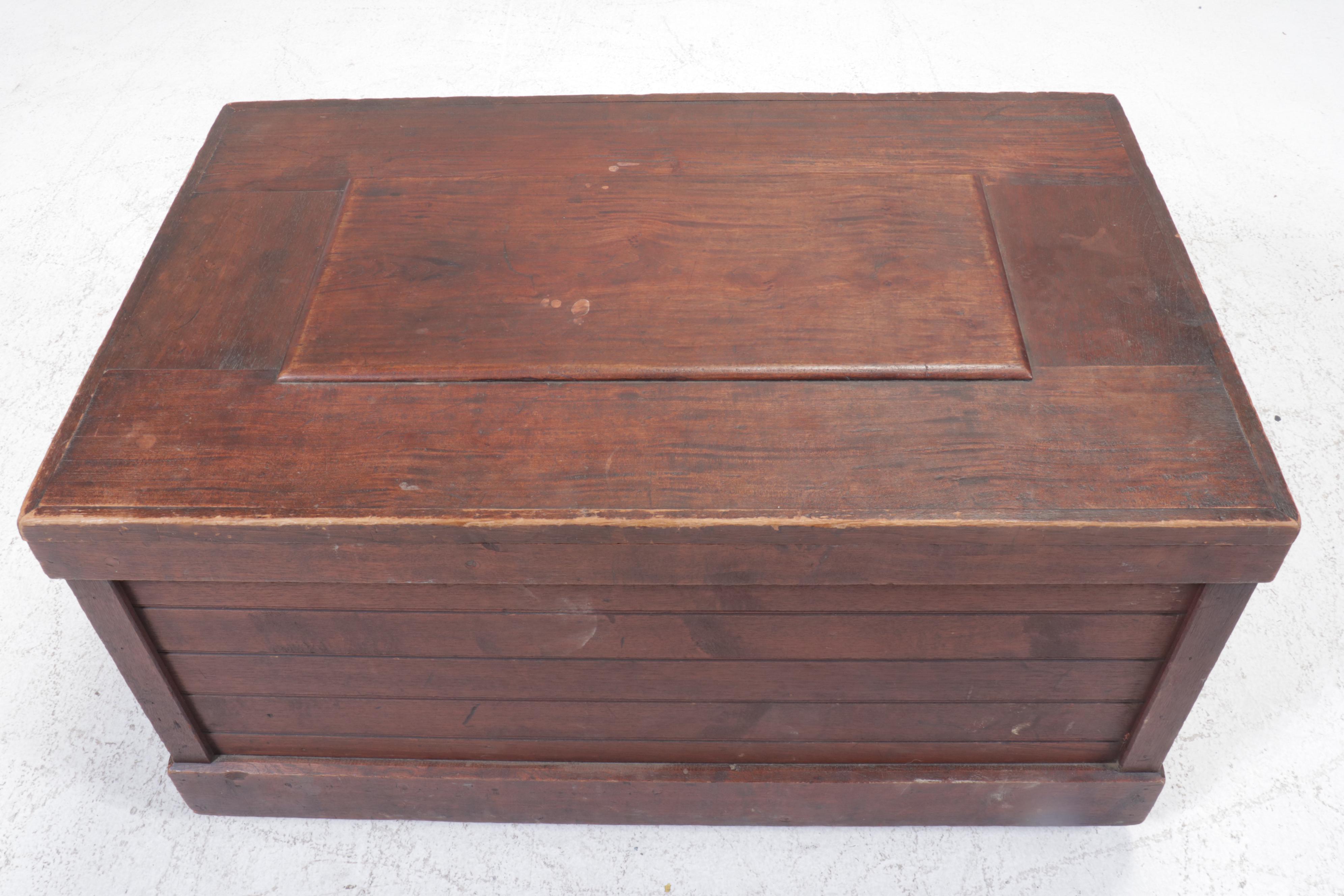 Campaign Style Wooden Trunk
