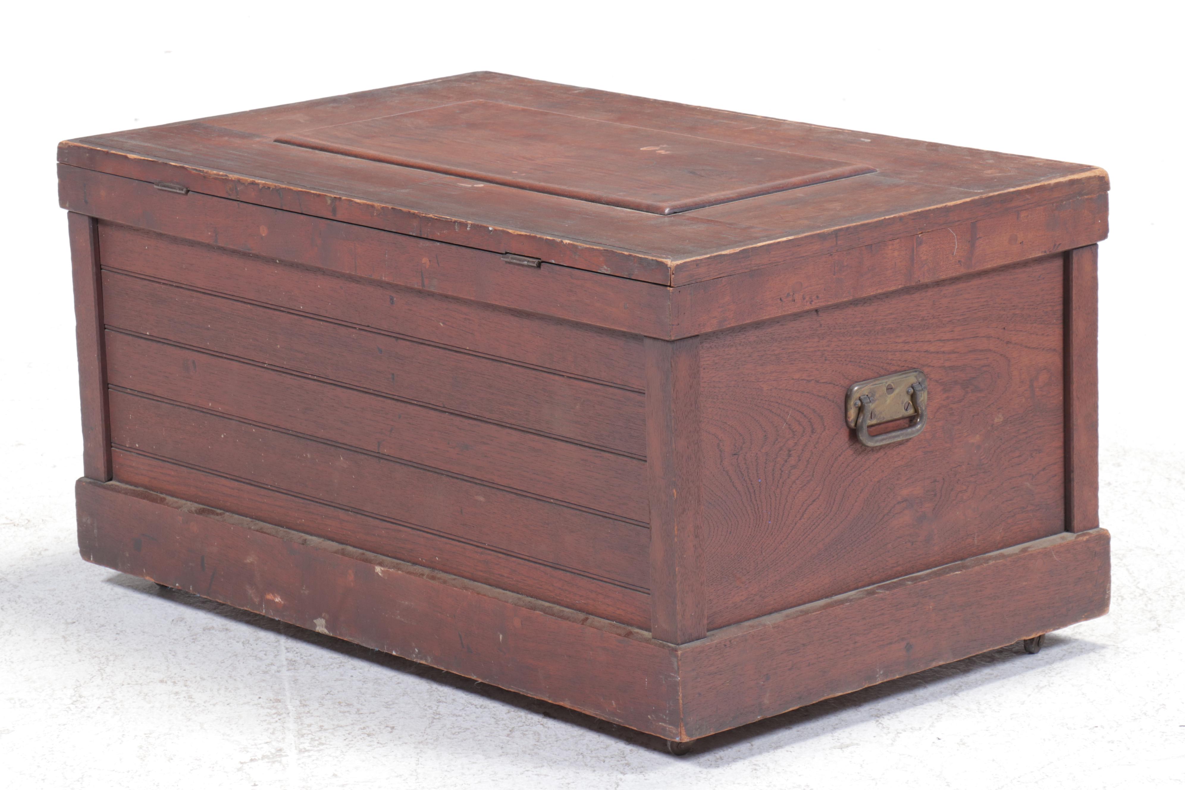 Campaign Style Wooden Trunk