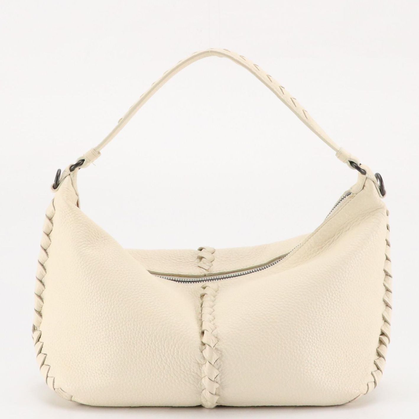 Bottega Veneta Cervo Deerskin Leather Zip-Top Shoulder Bag