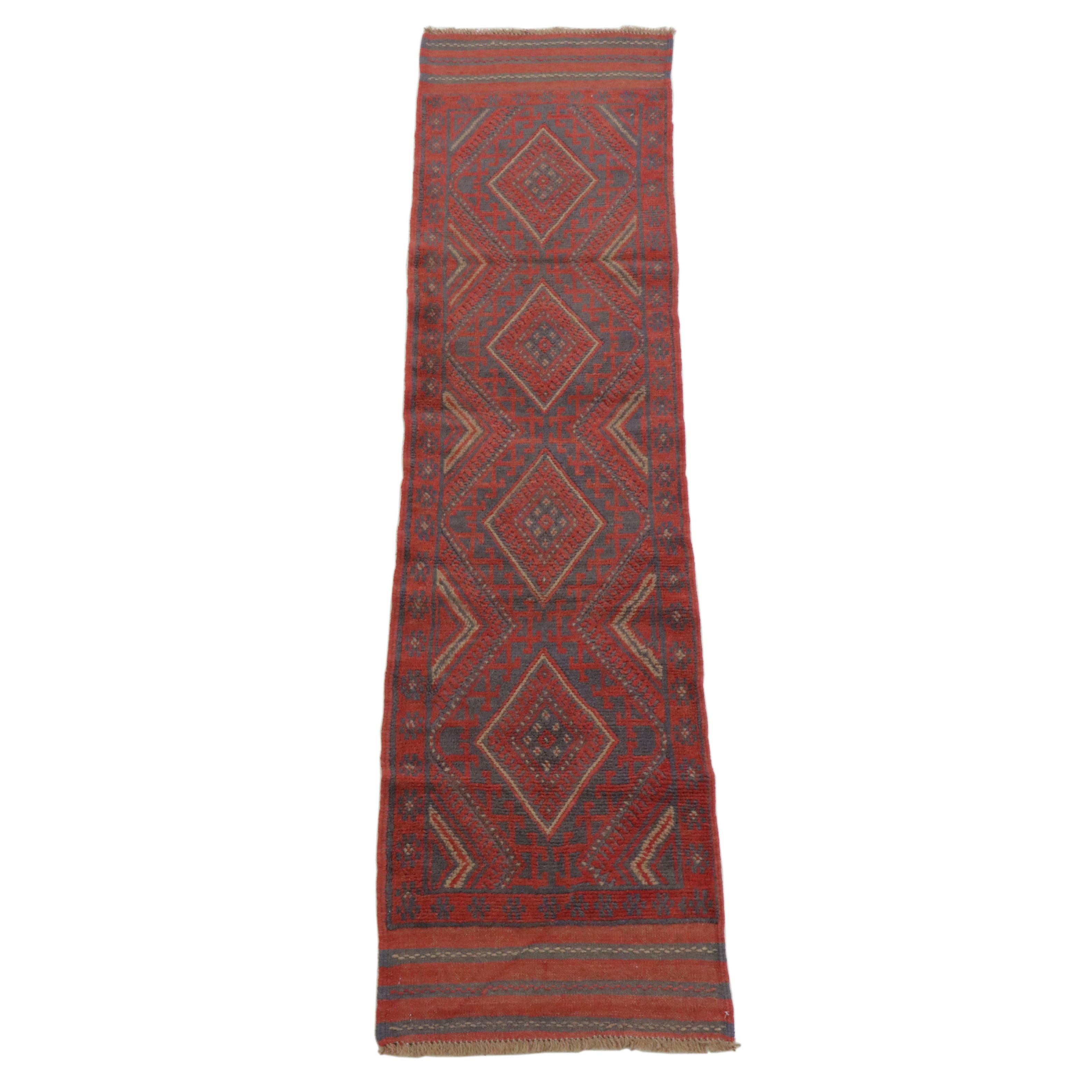 2'1 x 8'4 Handwoven Afghan Mashwani Carpet Runner