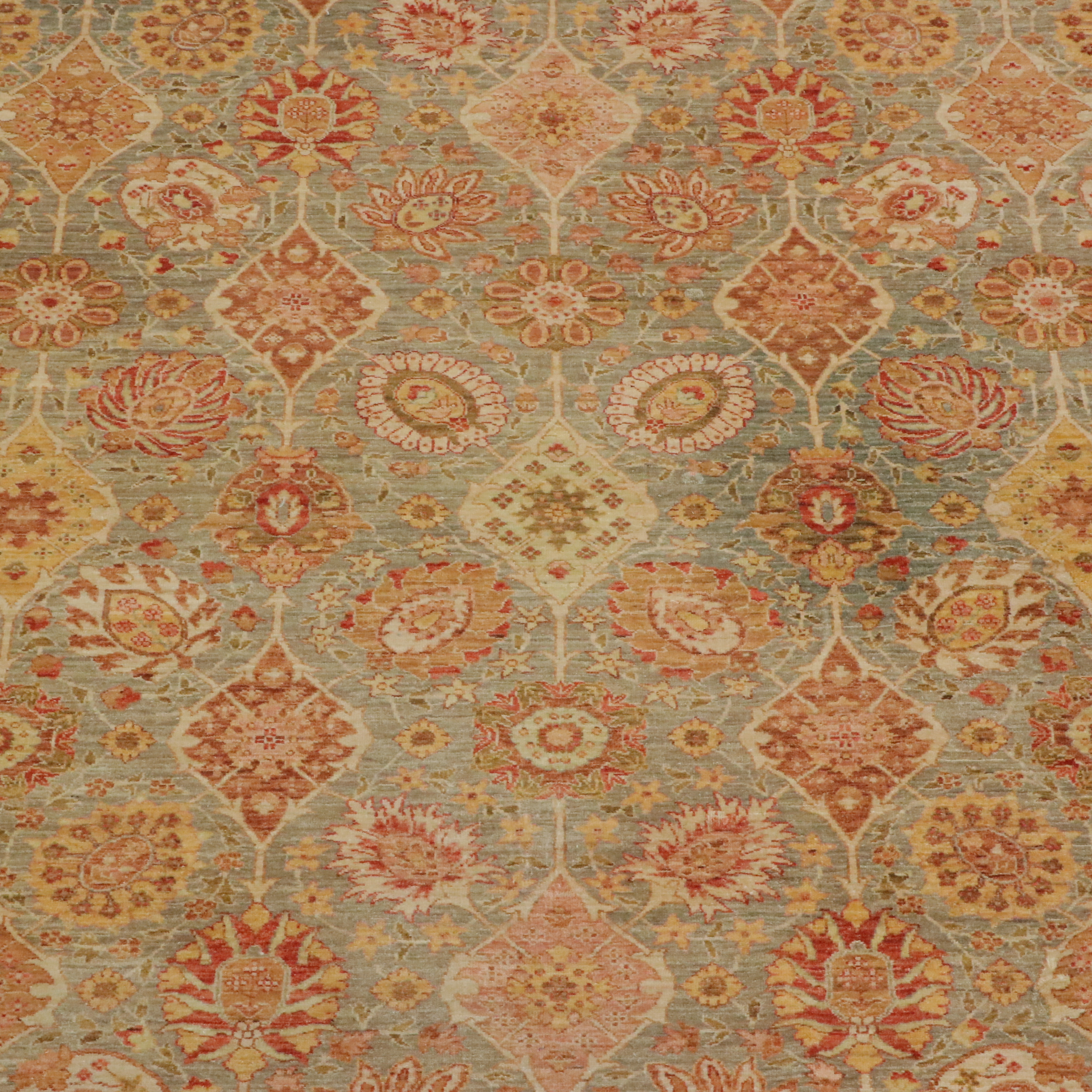 10' x 14' Hand-Knotted Indo-Persian Style Contemporary Room-Sized Rug