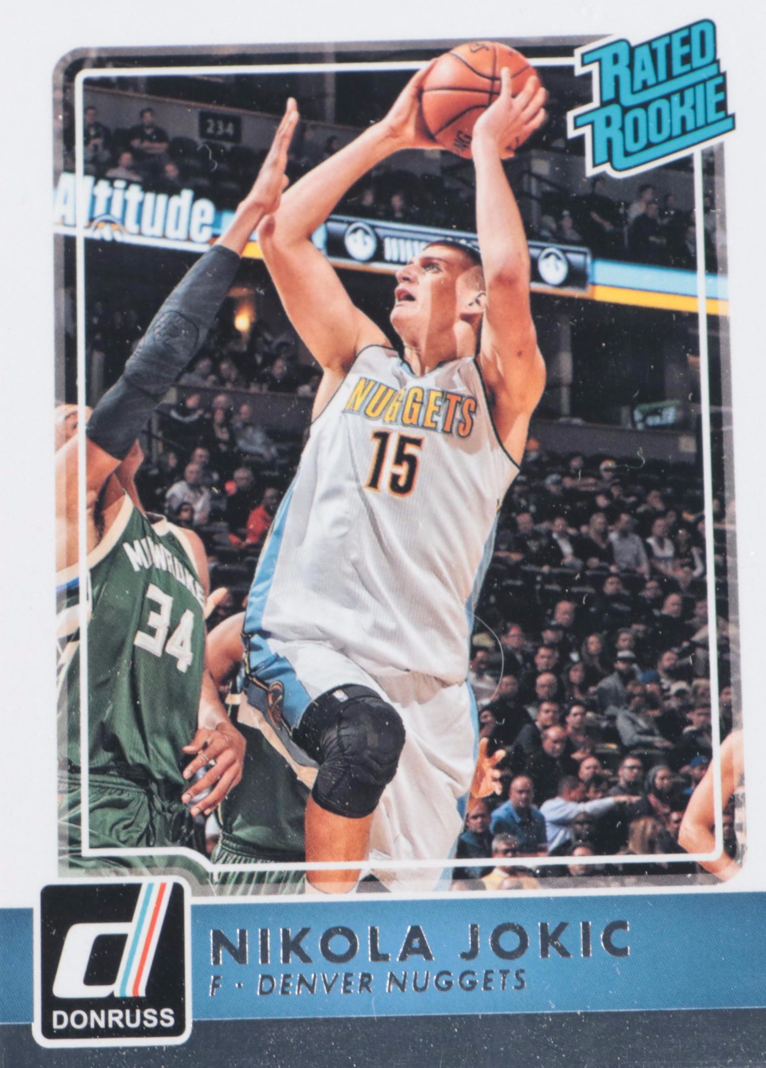 2015-16 Donruss Nikola Jokić Denver Nuggets Rated Rookie Basketball Card