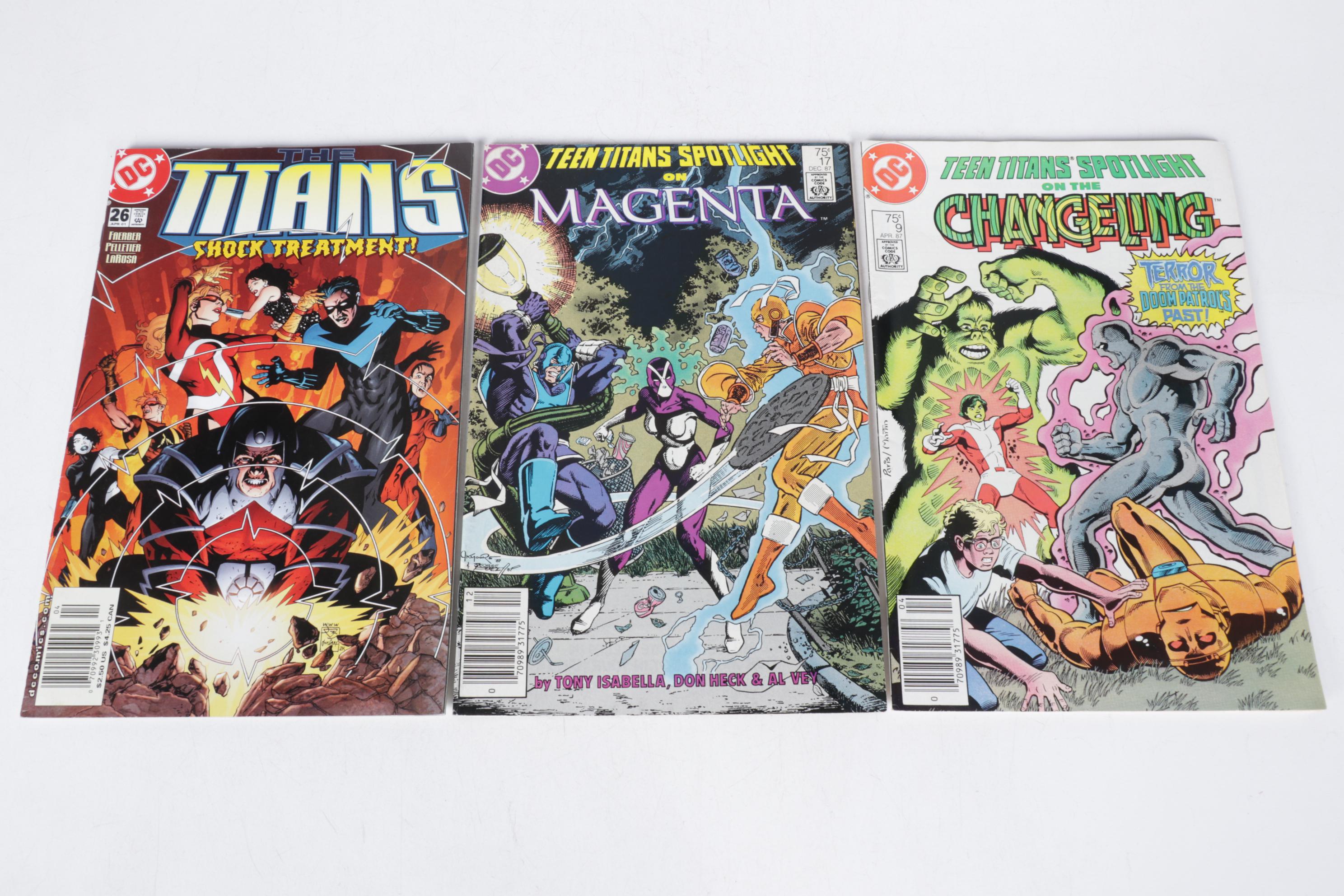 DC Comics Teen Titans Spotlight & Other Comic Book Collections
