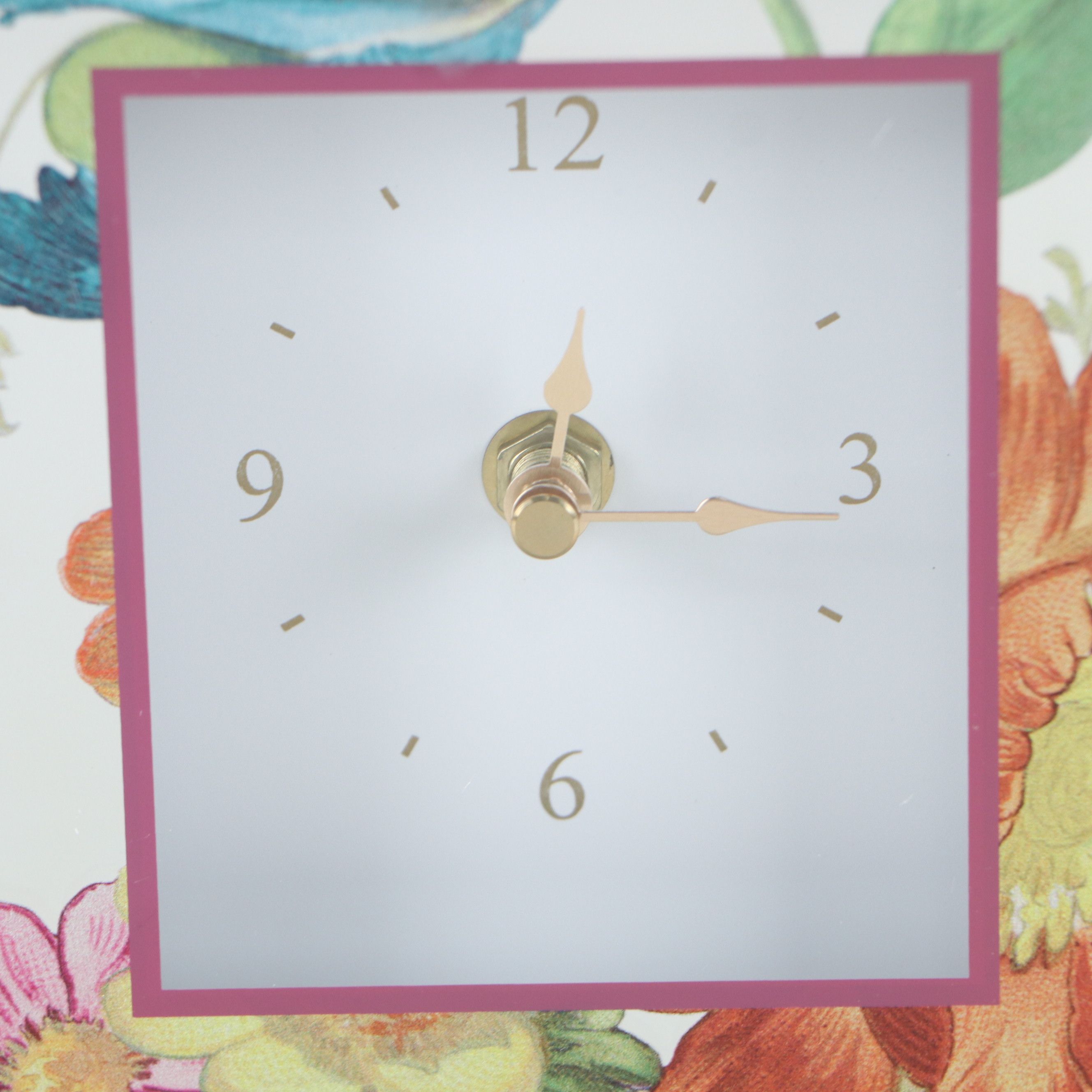 MacKenzie-Childs Tote Bag, "Flower Market Reflections" Carriage Clock and Tassel