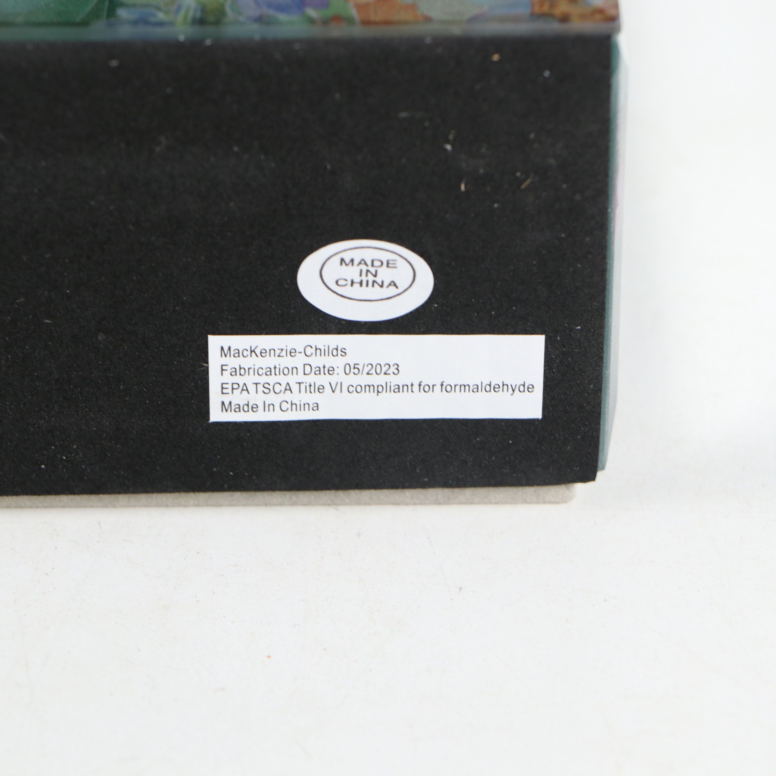 MacKenzie-Childs Tote Bag, "Flower Market Reflections" Carriage Clock and Tassel