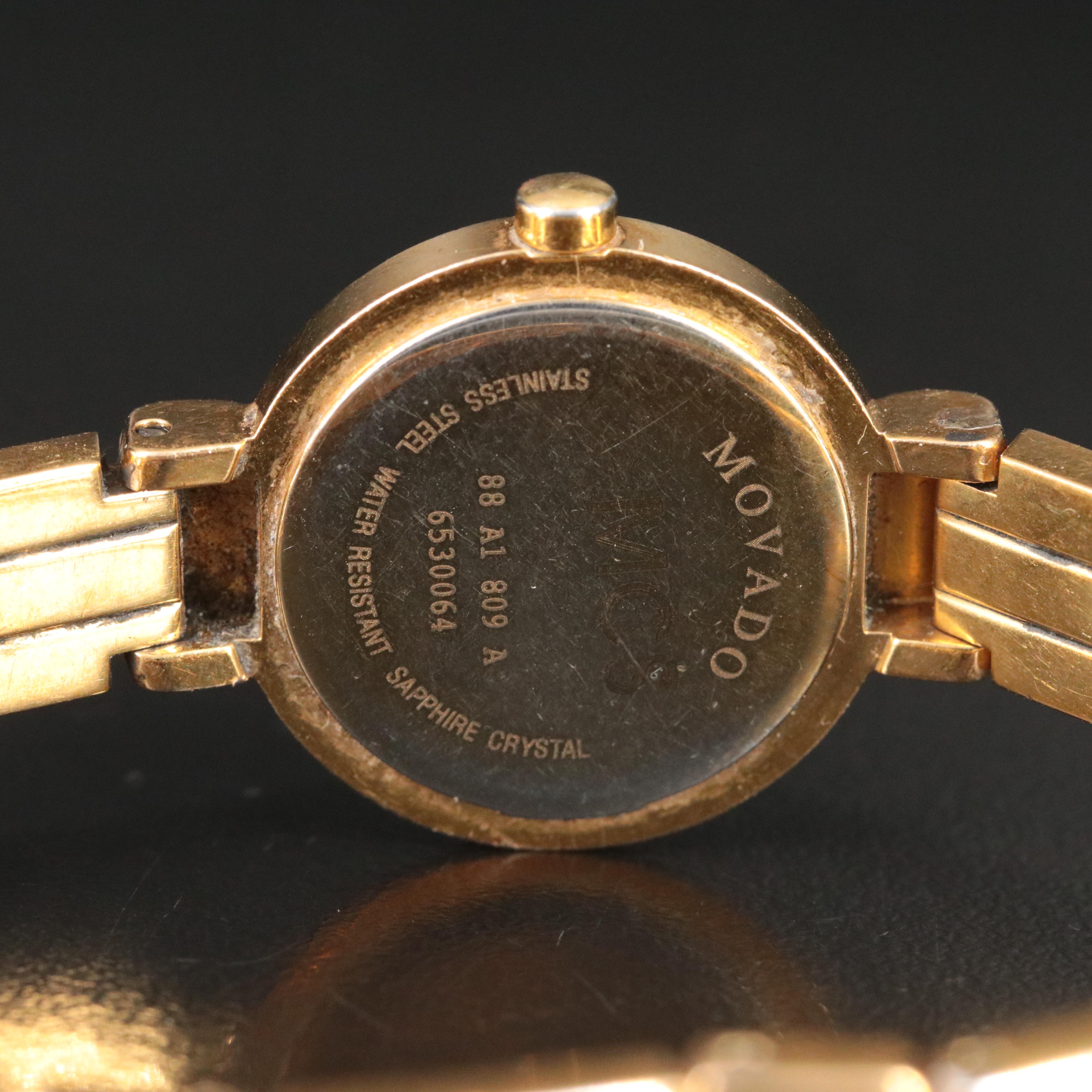 Movado Black Museum Dial "Harmony" Watch