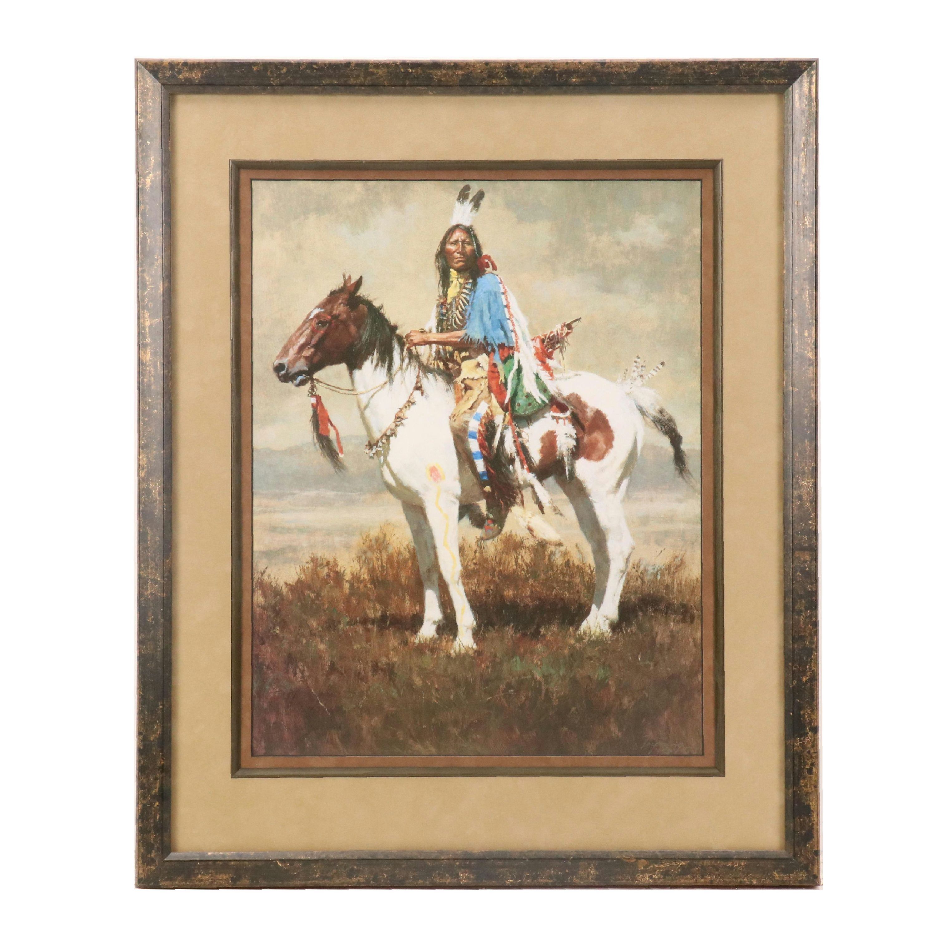 Offset Lithograph "Spirit of the Plains" After Howard Terpning
