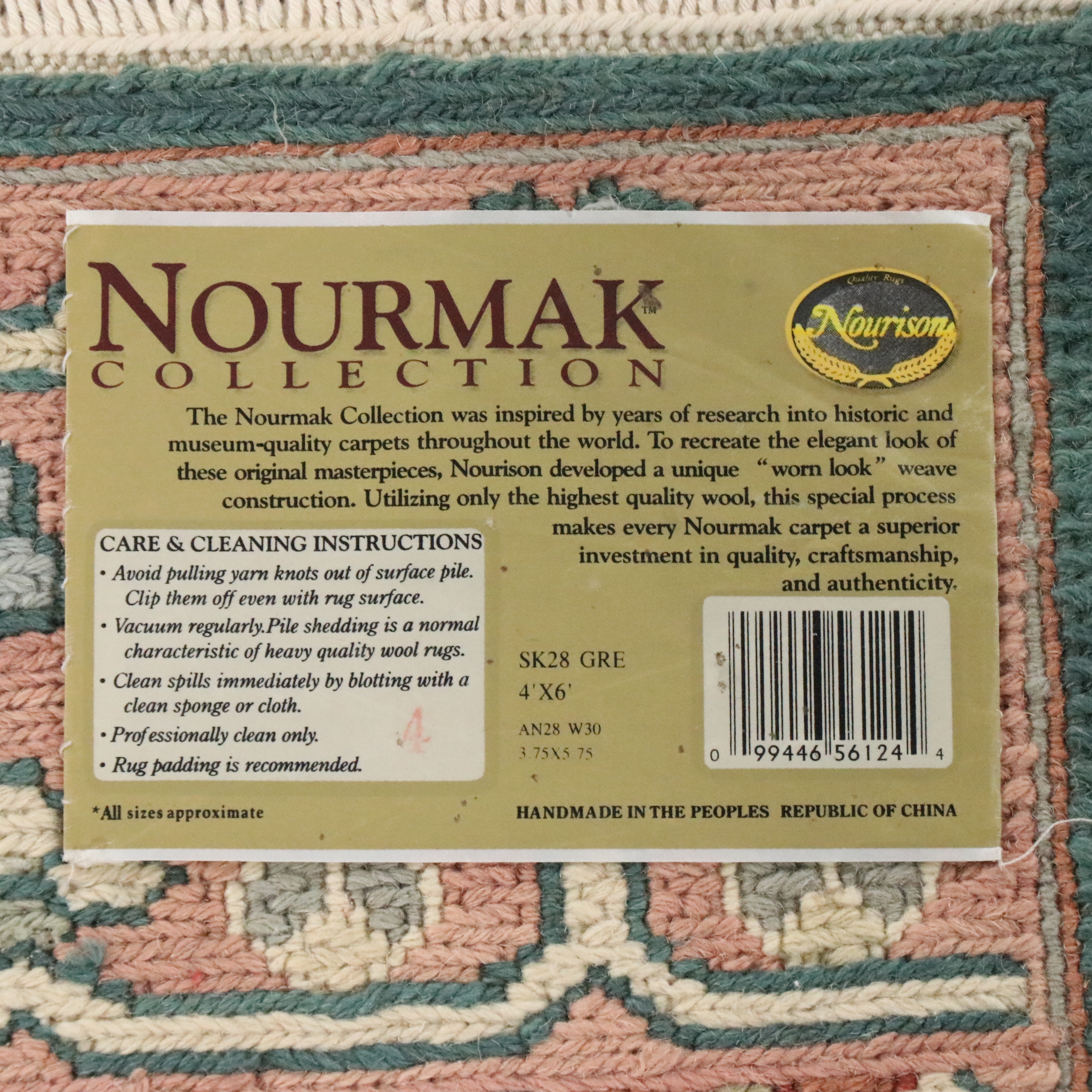 3'1- x 6'1 Handwoven Nourison Nourmak Collection Area Rug