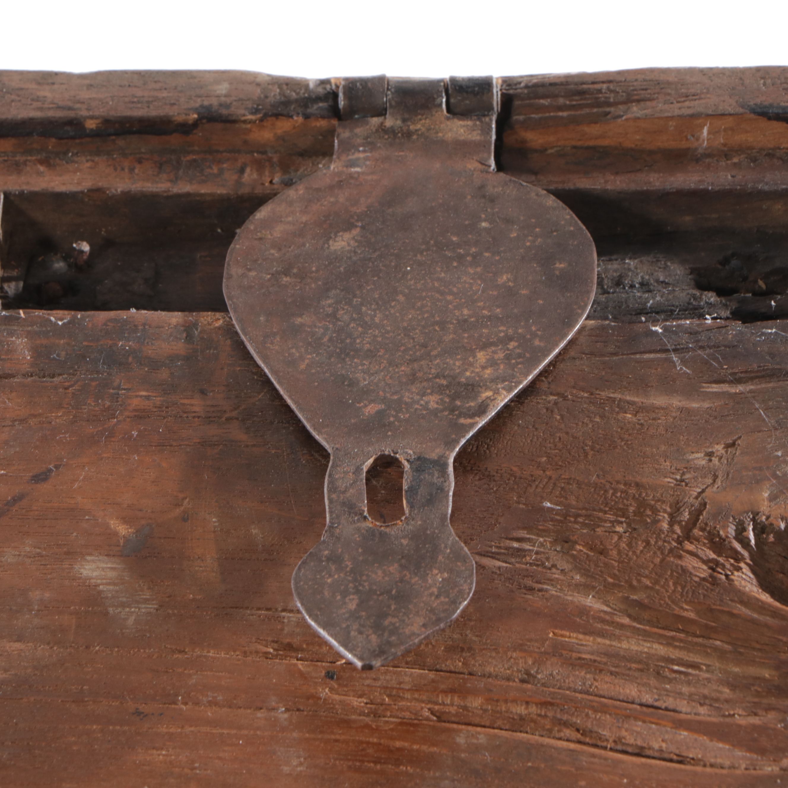 Dovetailed Elm Chest, 18th Century